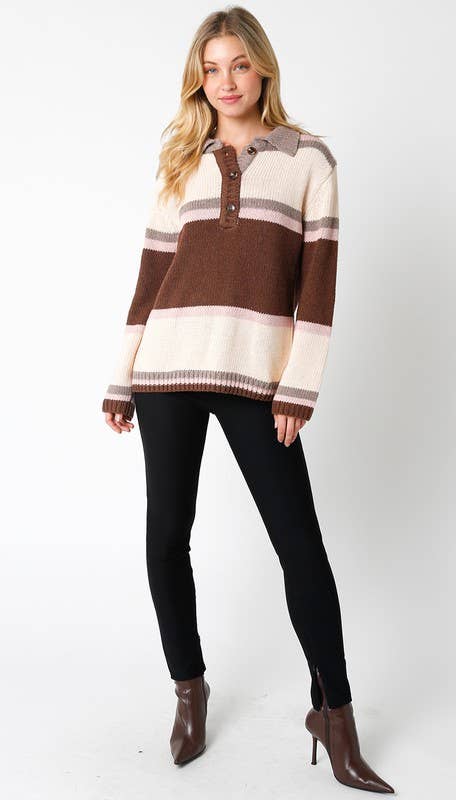 Faith | Chunky Striped Sweater