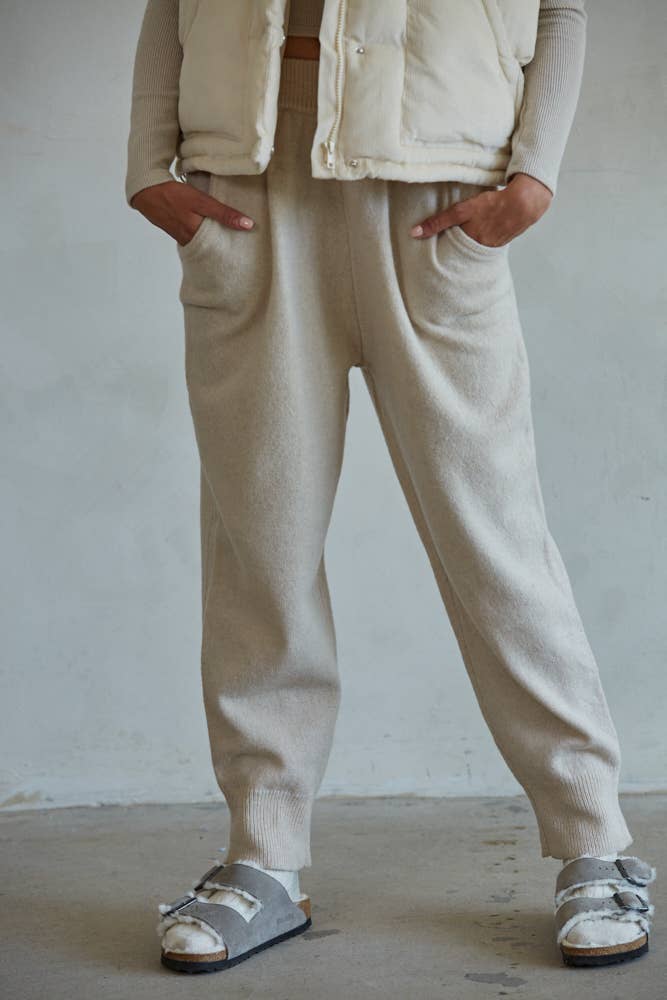 Clark | Knit Sweater Wool Nylon Joggers