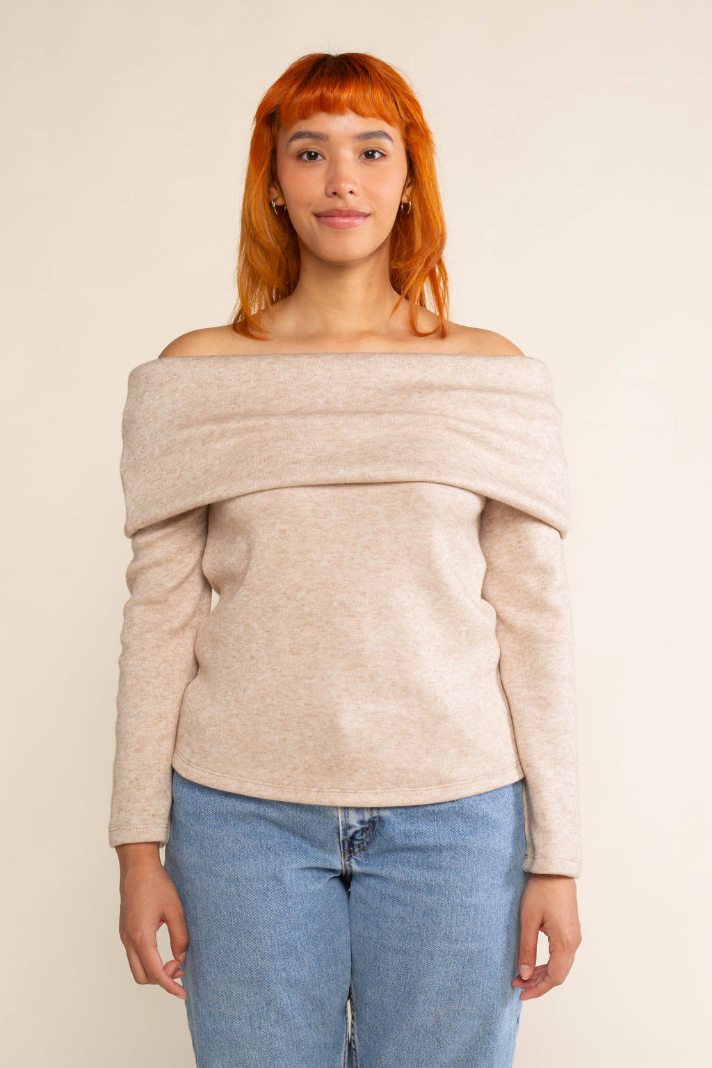 Reece | Heavy Knit Off Shoulder Top