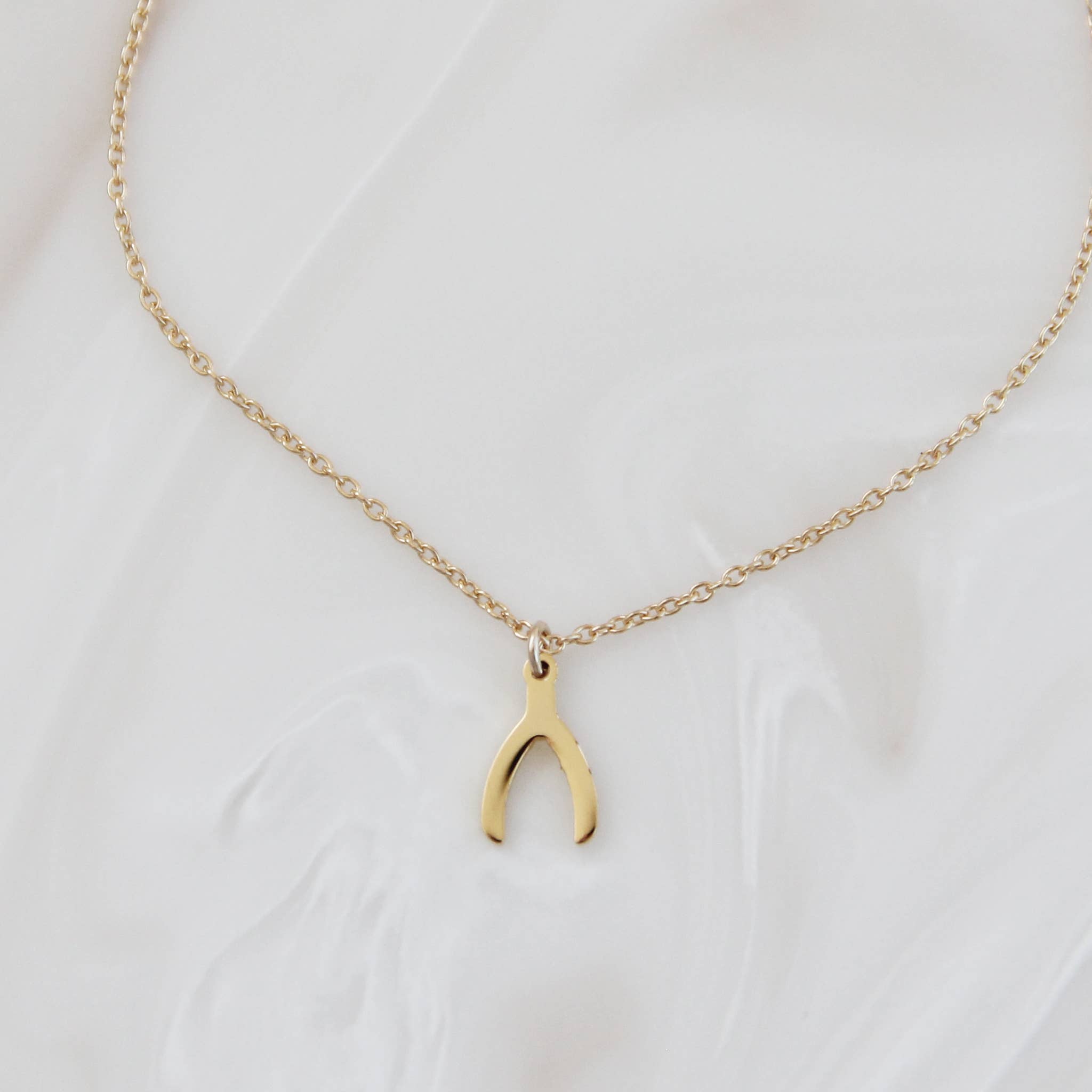 Wishbone Necklace 16 in