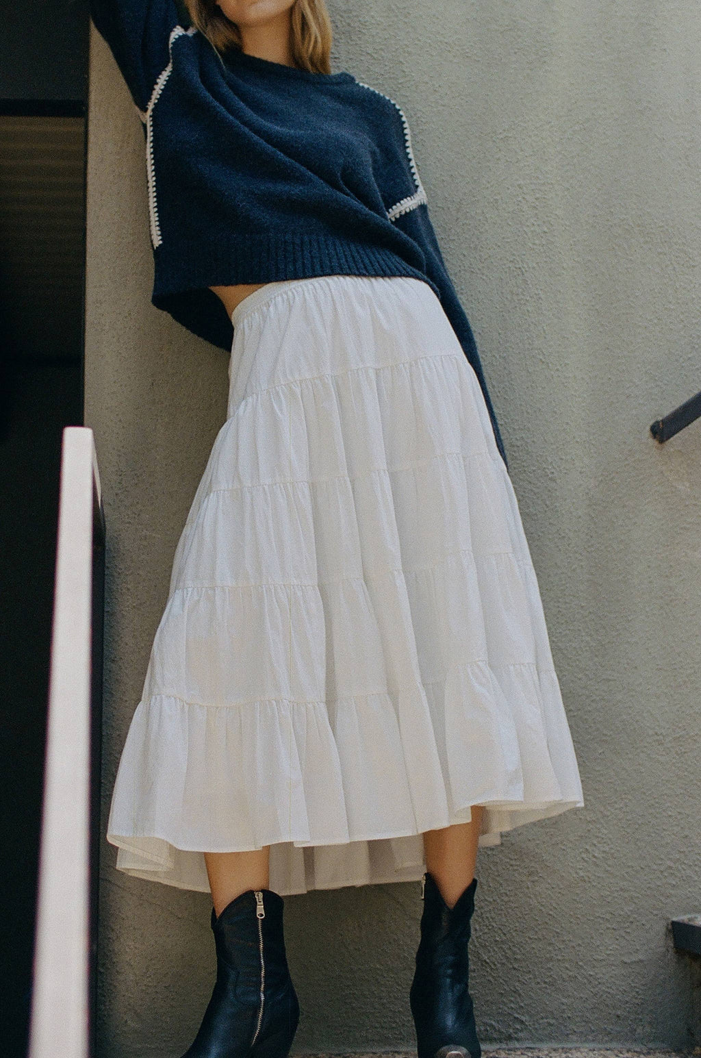 Dune | Woven 100% Cotton Ruffled Skirt