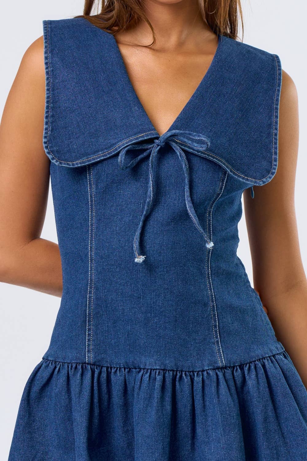 St. Clair | Denim Bib Mini Dress
