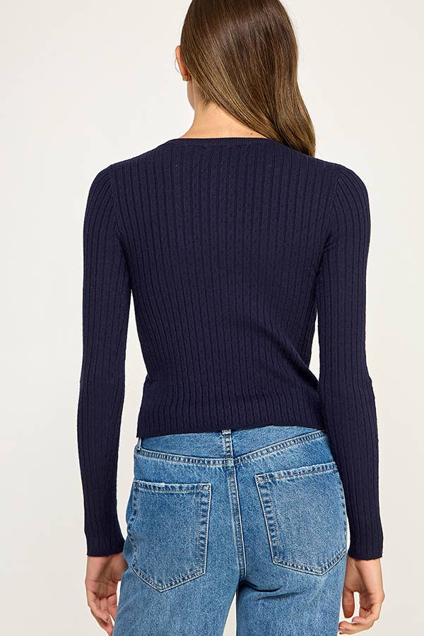 Avery | Button Front Knit