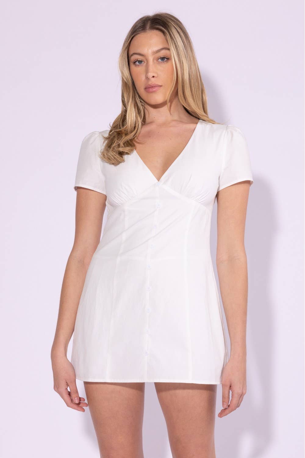 Portia | Button Down Detailed A-Lined Playsuit
