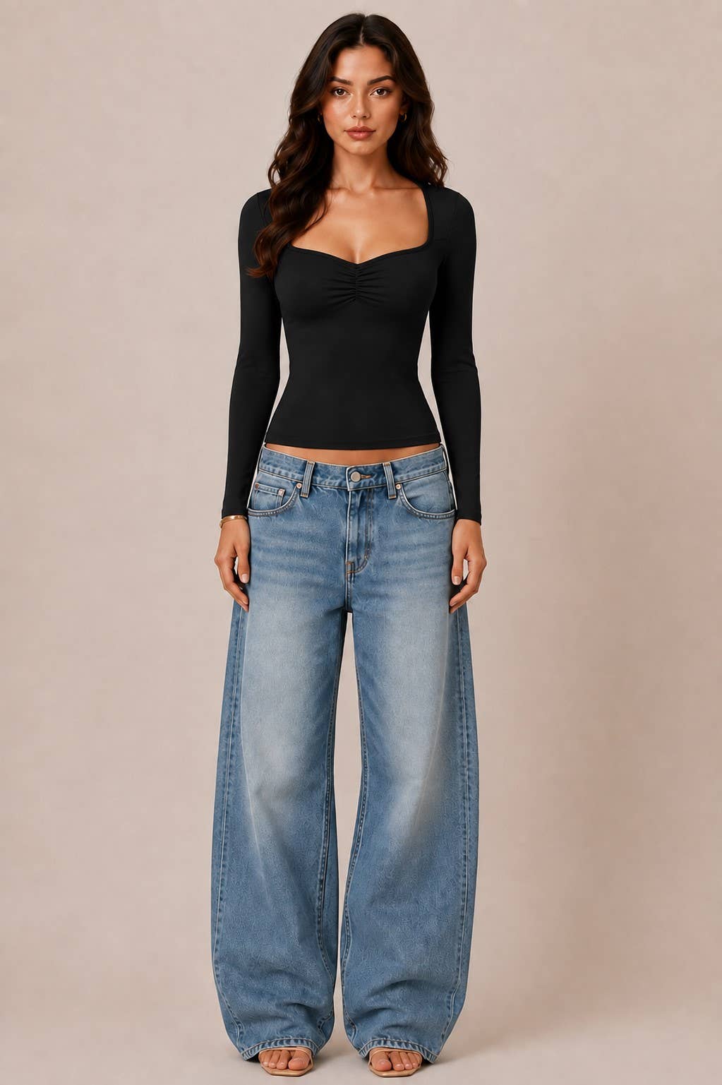 Sweetheart | Ruched Long Sleeve Top