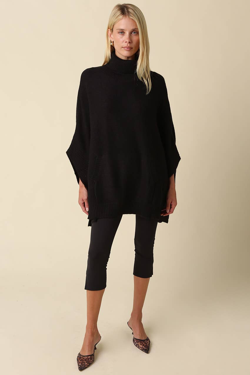 Emily | Oversized Poncho Sweater