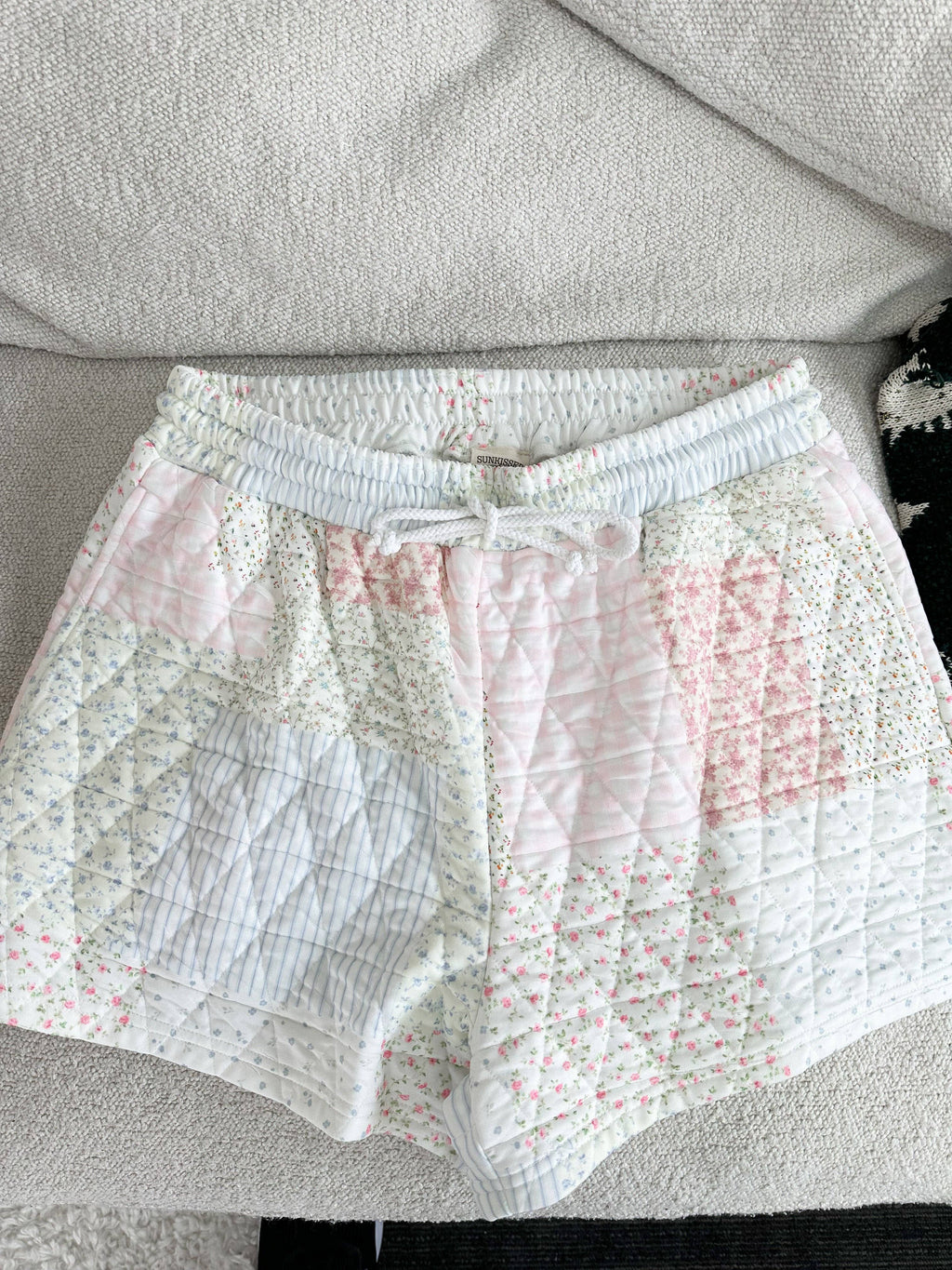 Pearl | Quilted Pastel Shorts