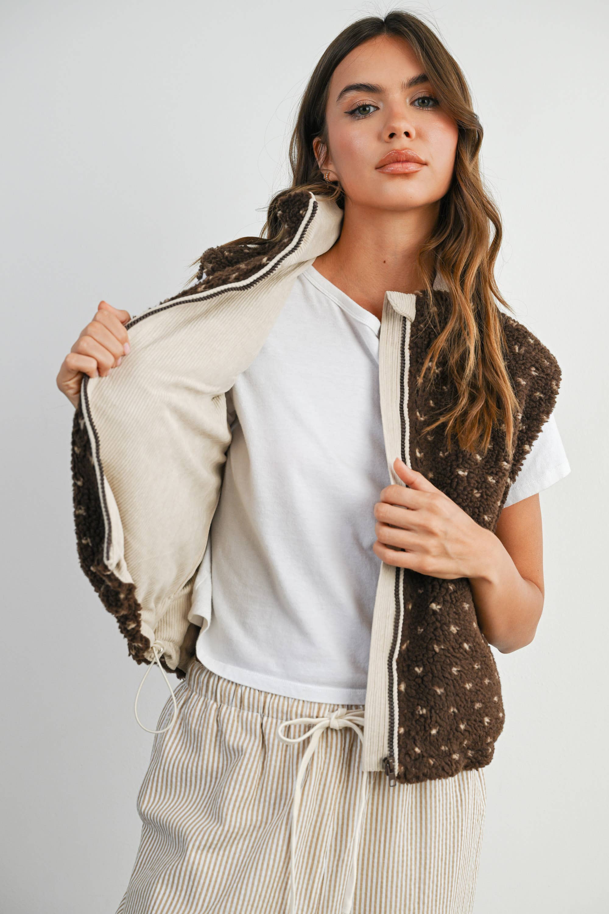 Byrd | Floral Fleece Sleeveless Vest