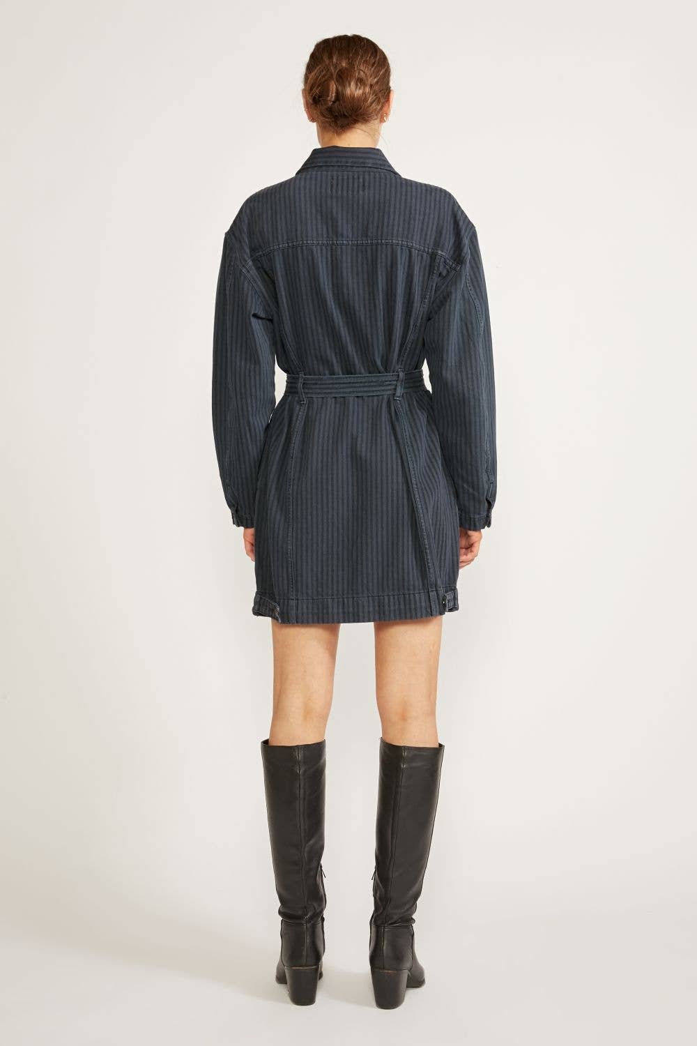 Joelle Jacket Dress | Night Stripe