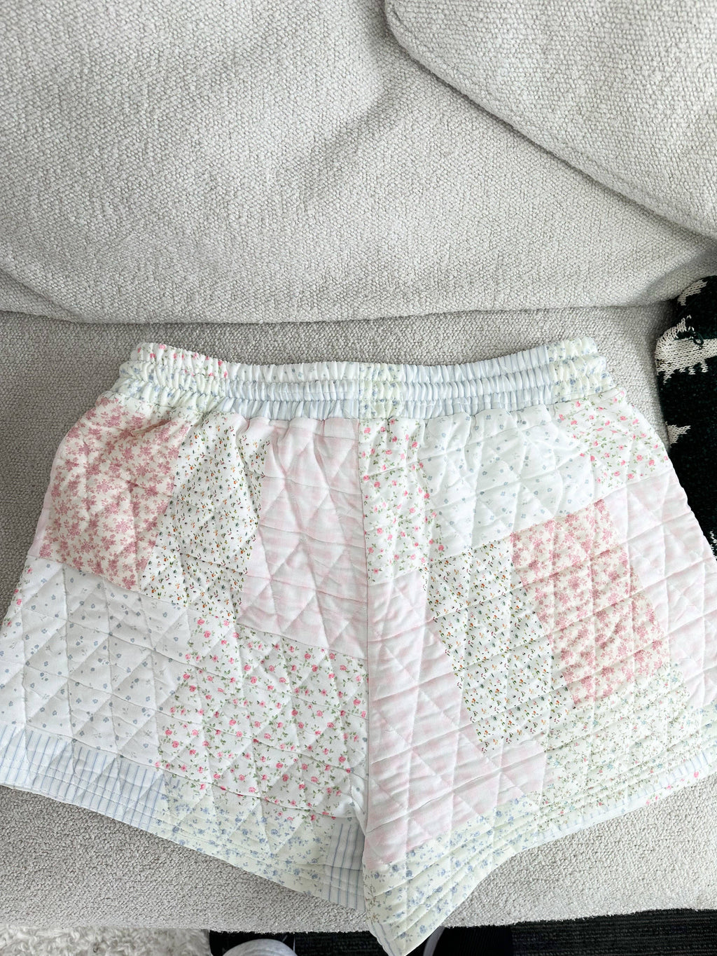 Pearl | Quilted Pastel Shorts