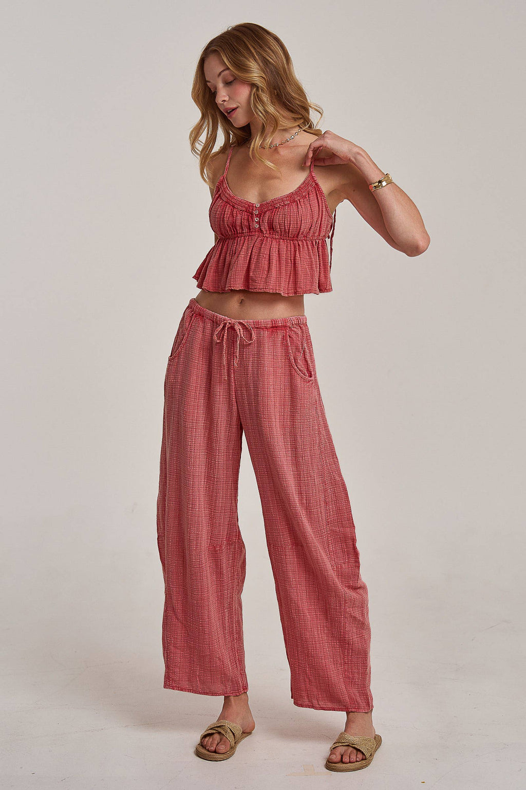 Molly | Cami Top and Barrel Pants Set