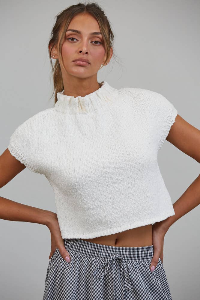 Bear | 100% Cotton Mock Neck Sweater
