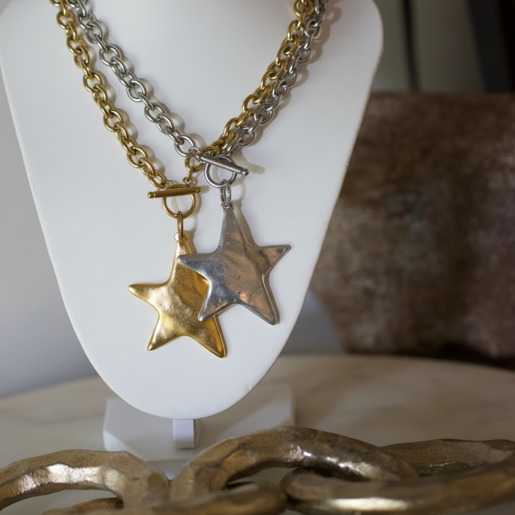 Star | Necklace 18k Gold Non Tarinsh