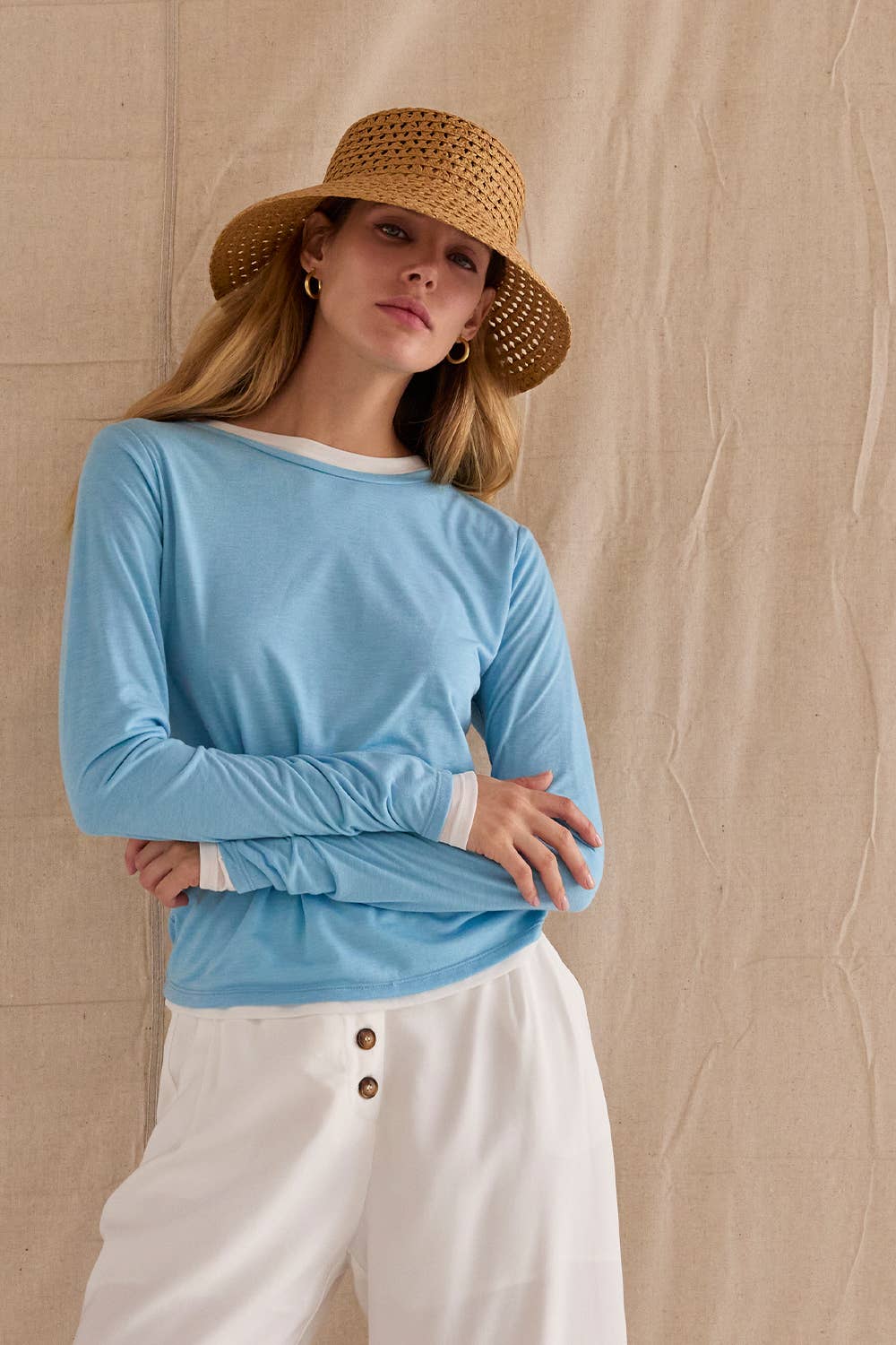 Olly | Two in One Long Sleeve Knit Top