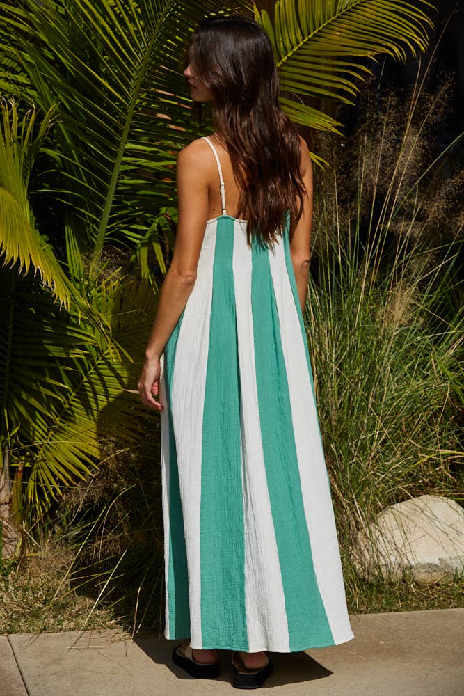 Penelope | Cotton Gauze Pintuck Midi Dress