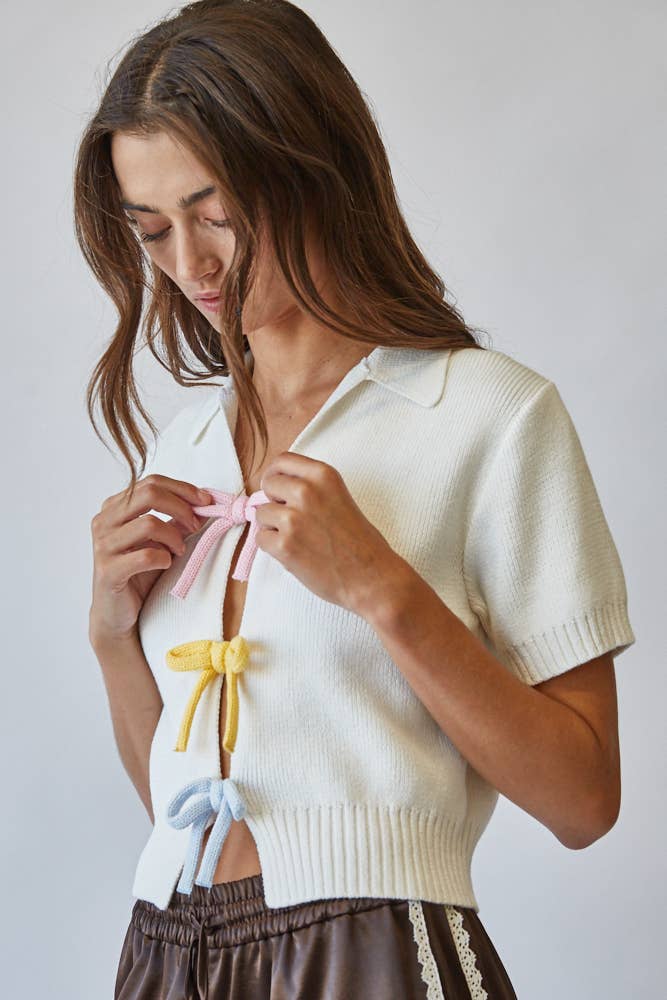 Posie | Rainbow 100% Cotton Knit Top