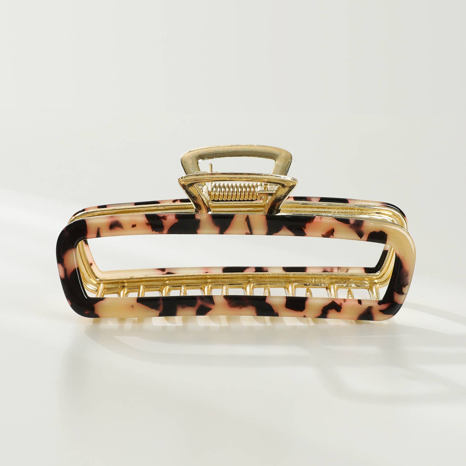 Harlow | Medium Hollow Rectangle Metal Claw Clip