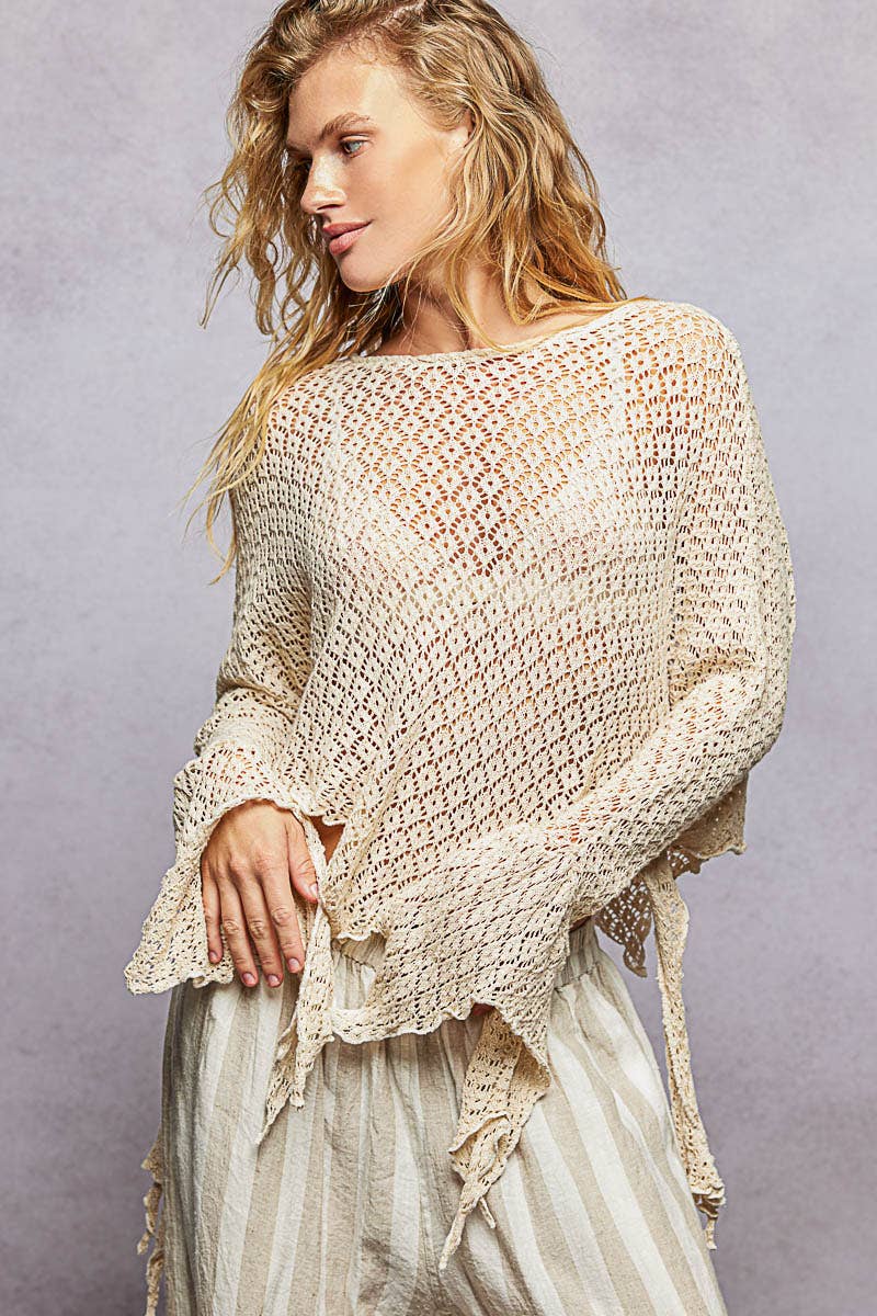 Maris | Crochet Knit Top