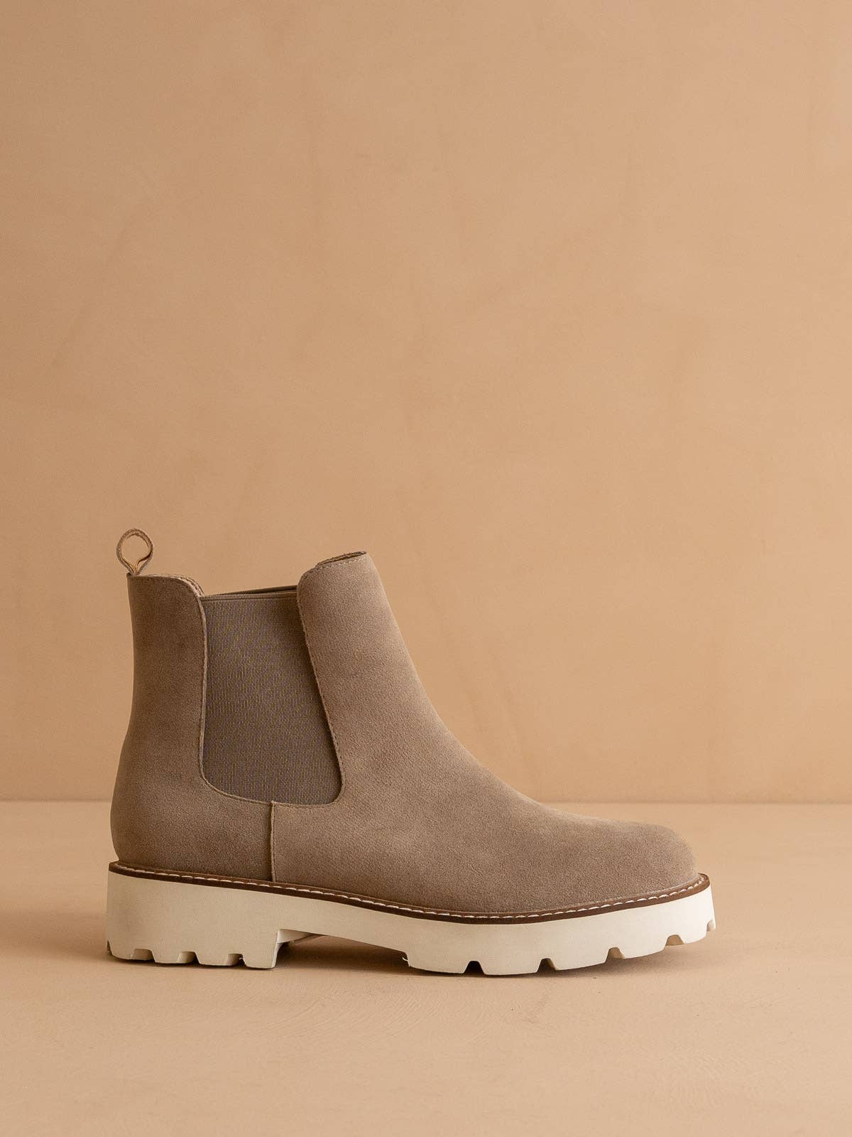 The Gianna Khaki | Chunky Sole Chelsea Boot