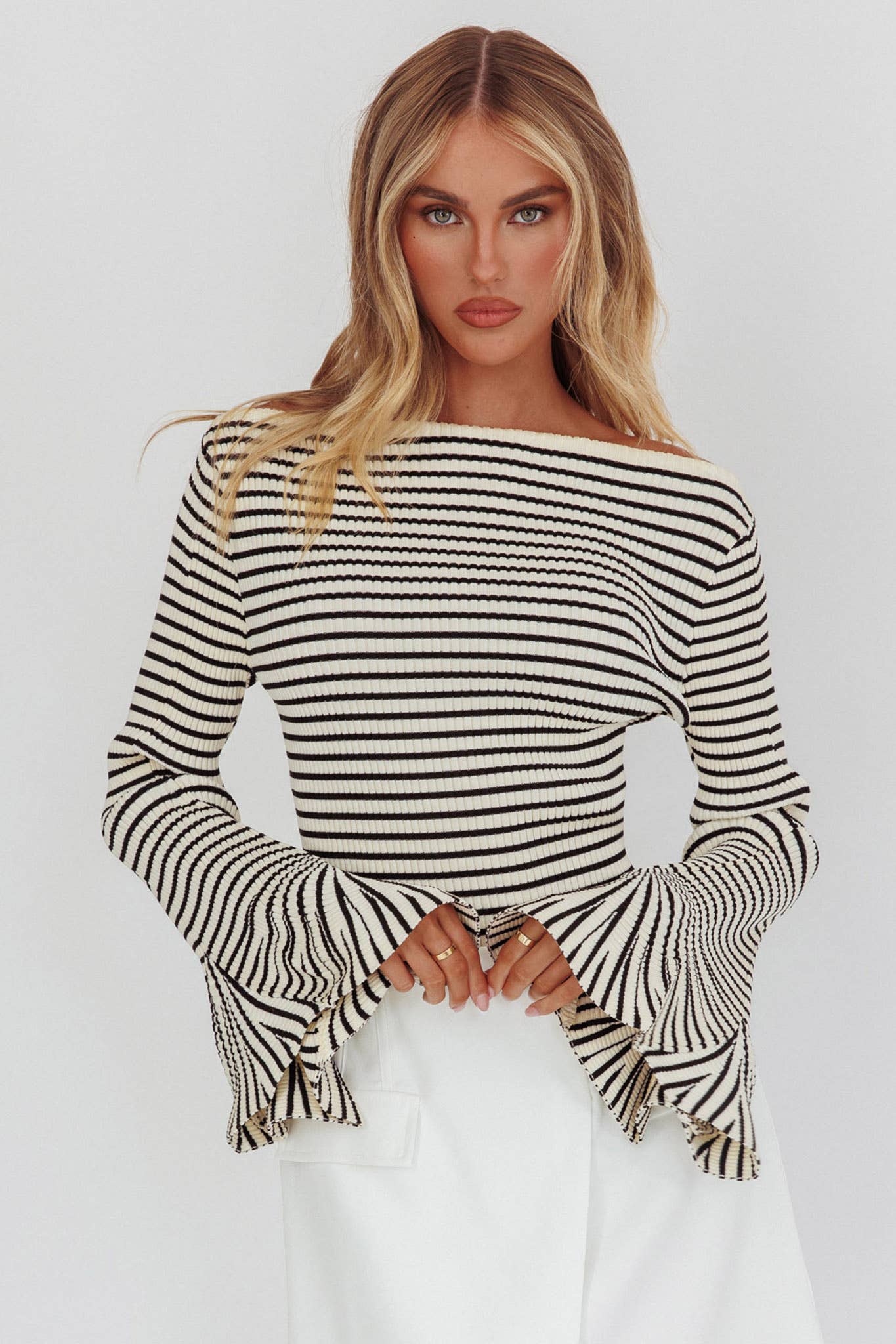 Cosette | Long Sleeve Striped Sweater