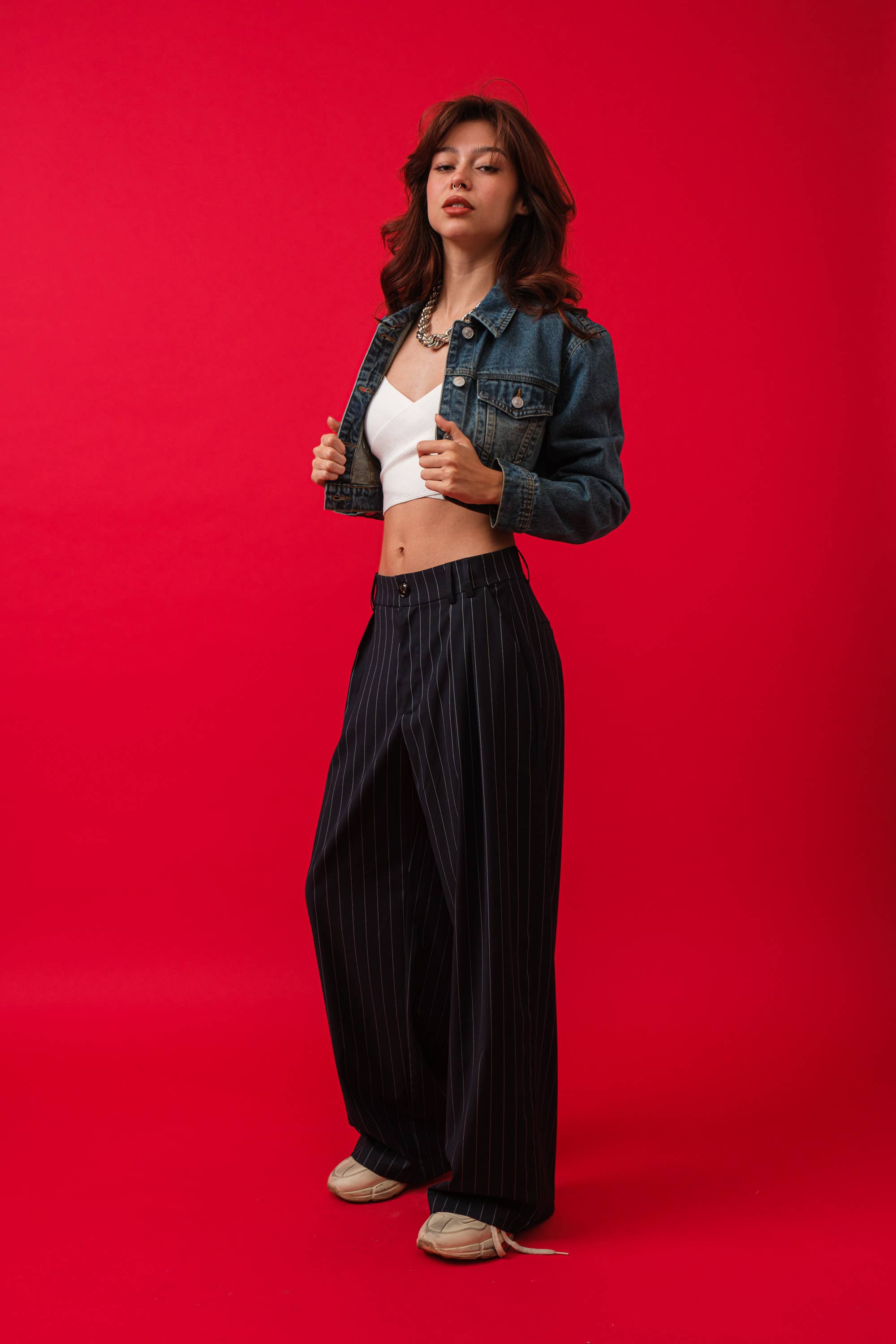 Calla | Denim Crop Jacket