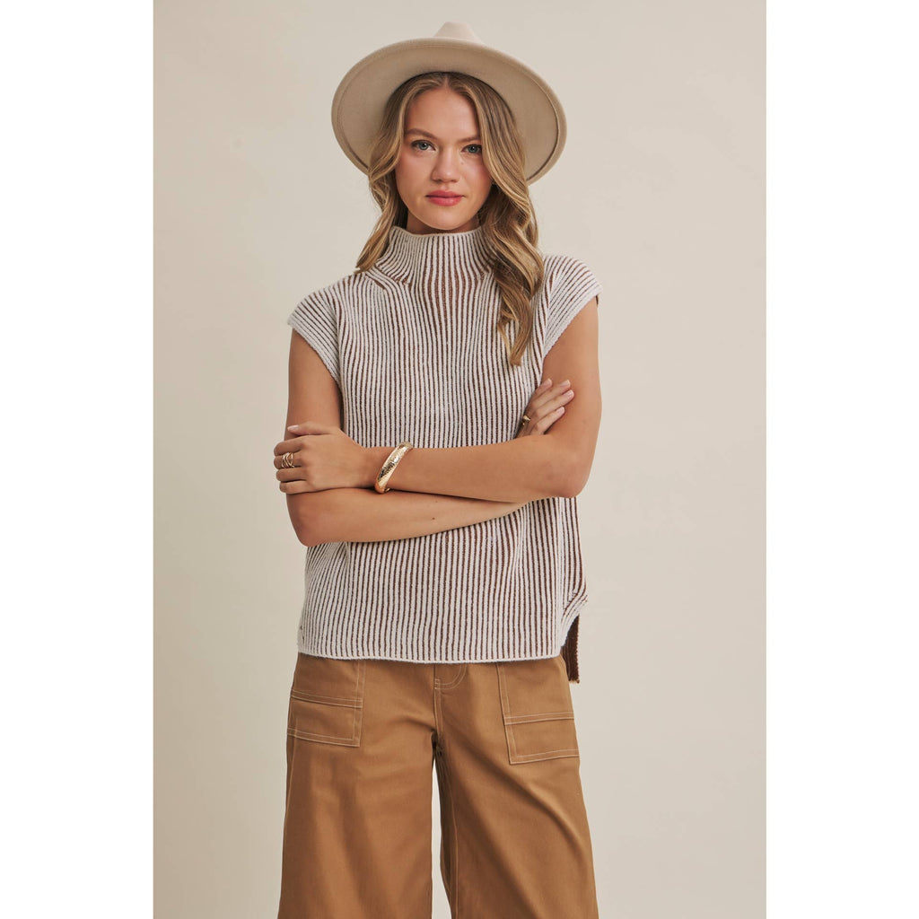 Desert Trail | Mock Neck Sweater Vest