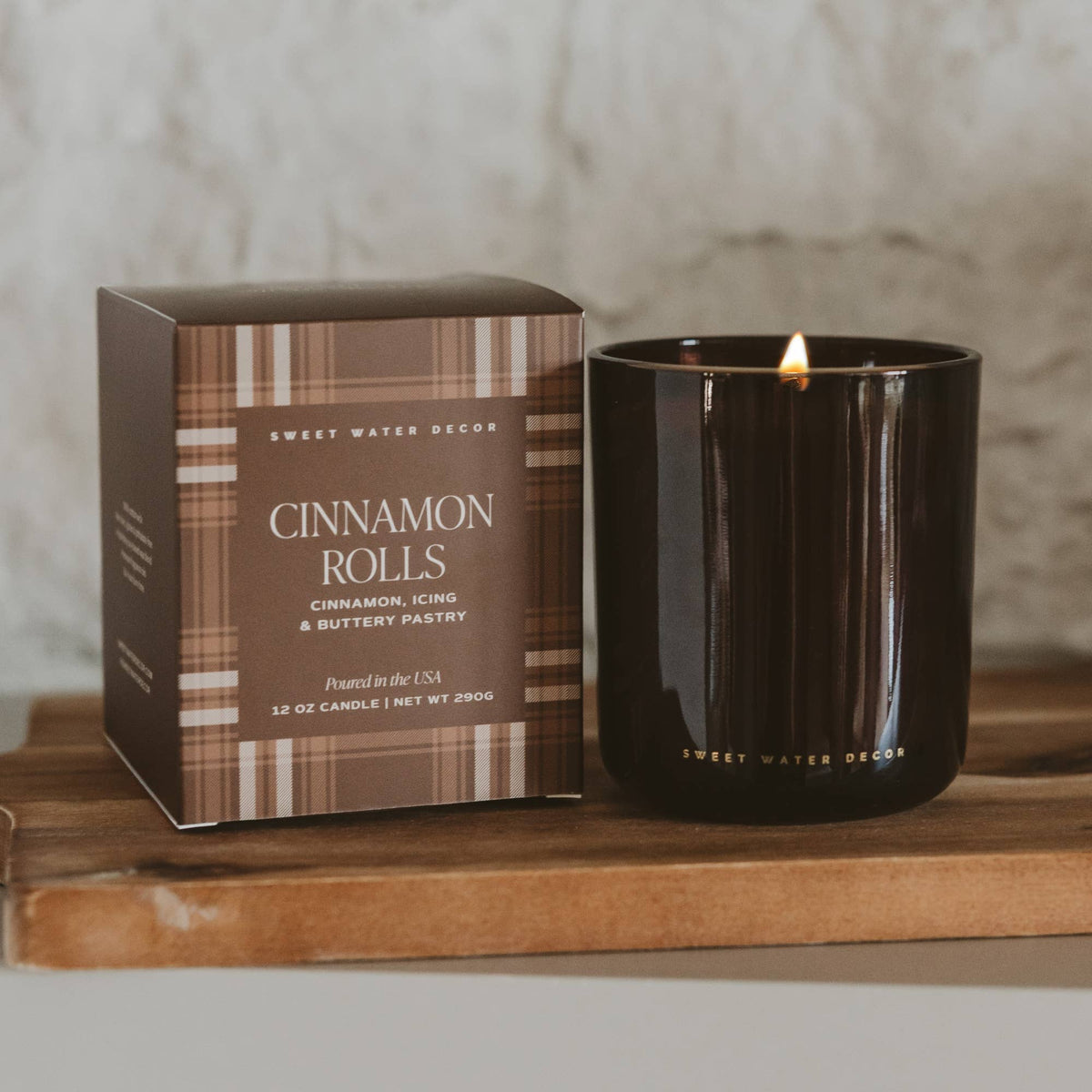 Cinnamon Roll | 12 oz Boxed Soy Candle