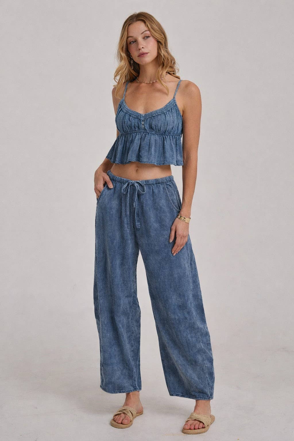 Molly | Cami Top and Barrel Pants Set