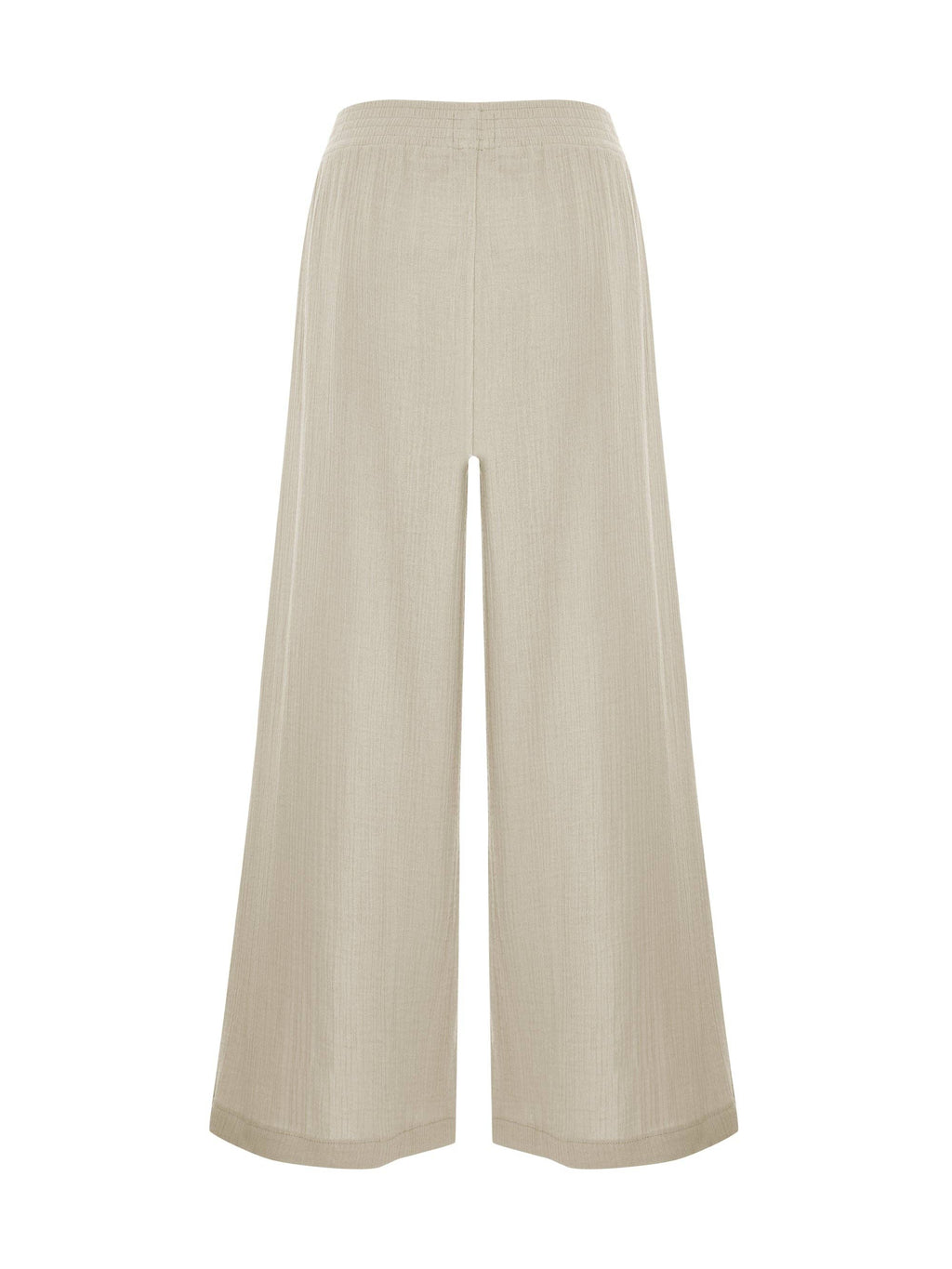 Aura Oatmeal | Palazzo Pants 100% Turkish Cotton