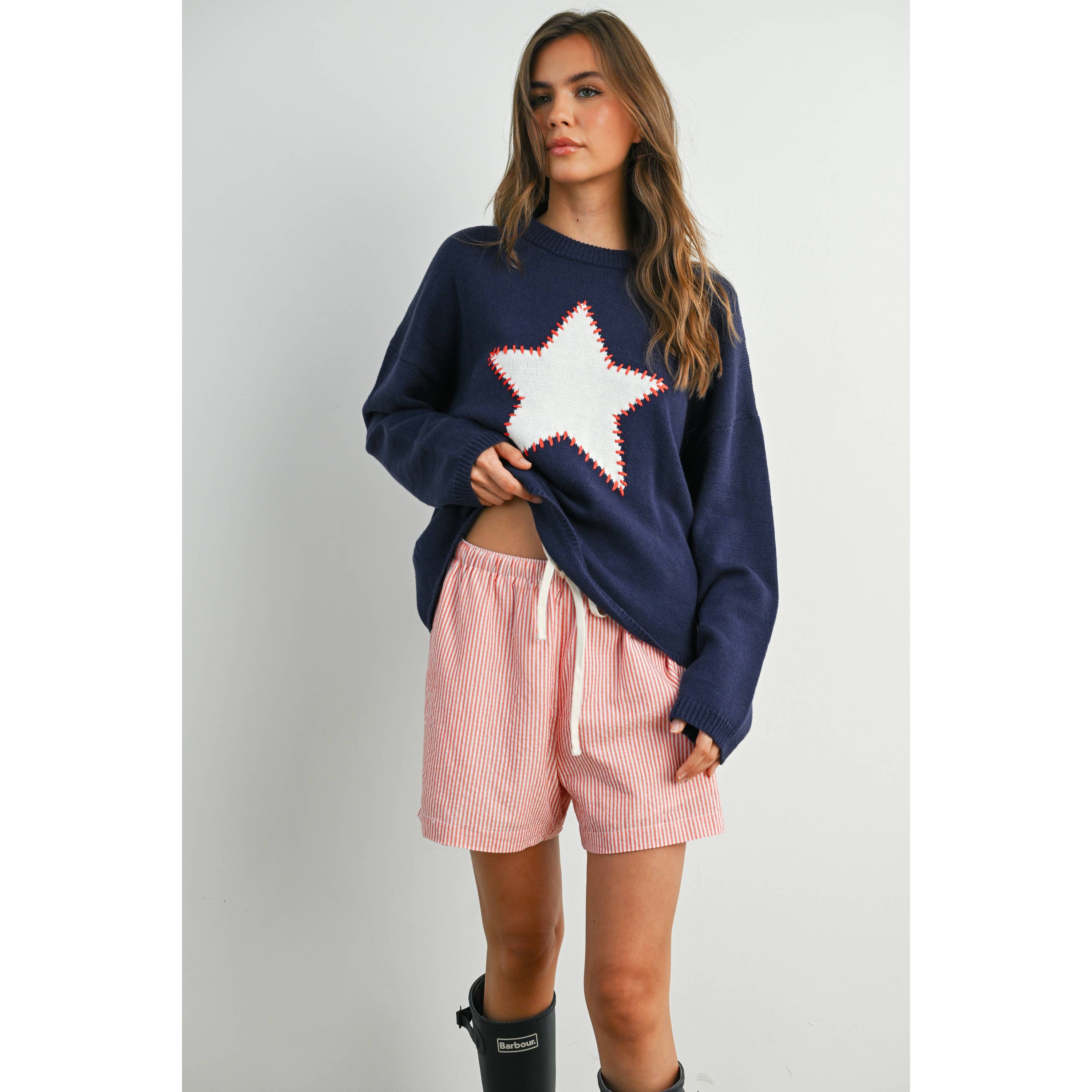 Star | Drop Shoulder Star Sweater