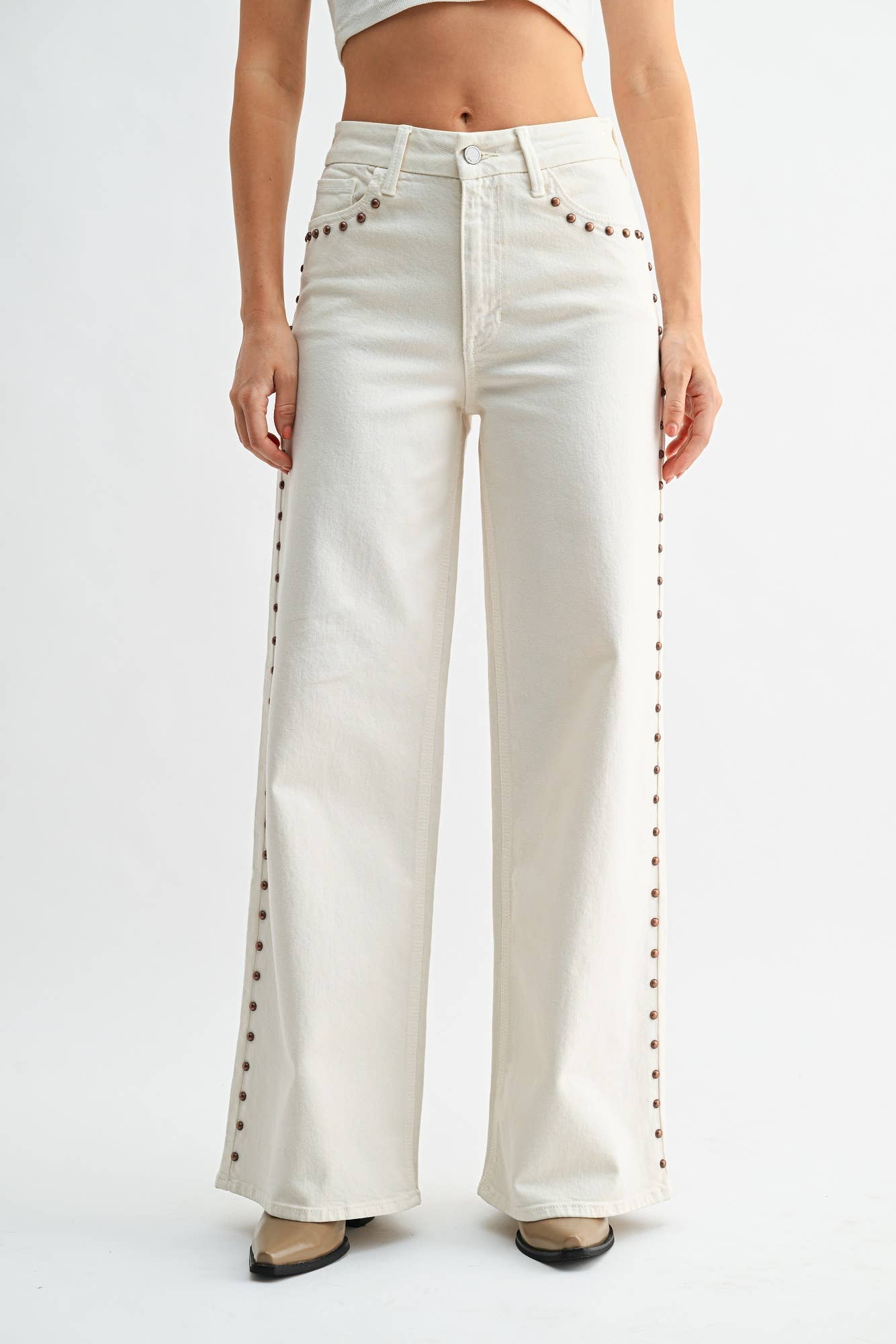 Madeline | Studded Palazzo Wide Leg