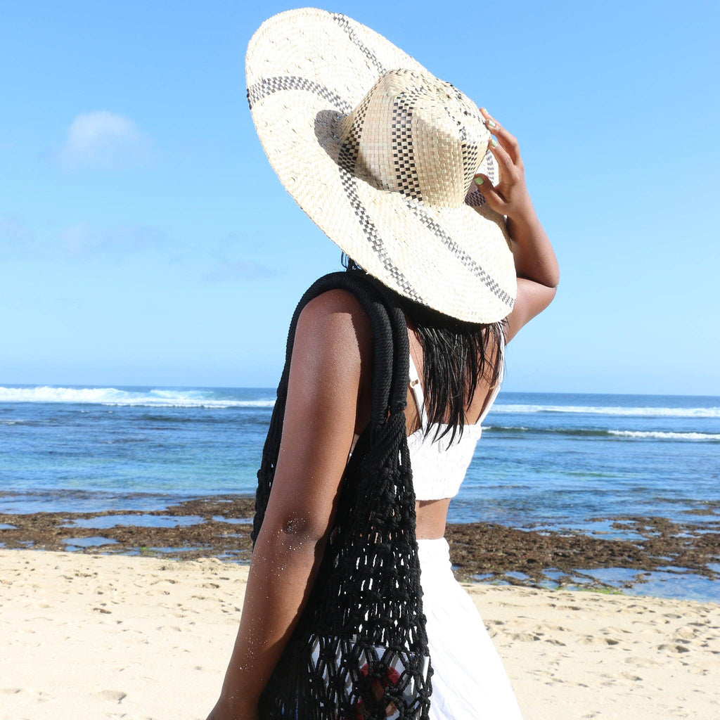100% Organic Natural Palm Leaf Wide Brim Sun Hat