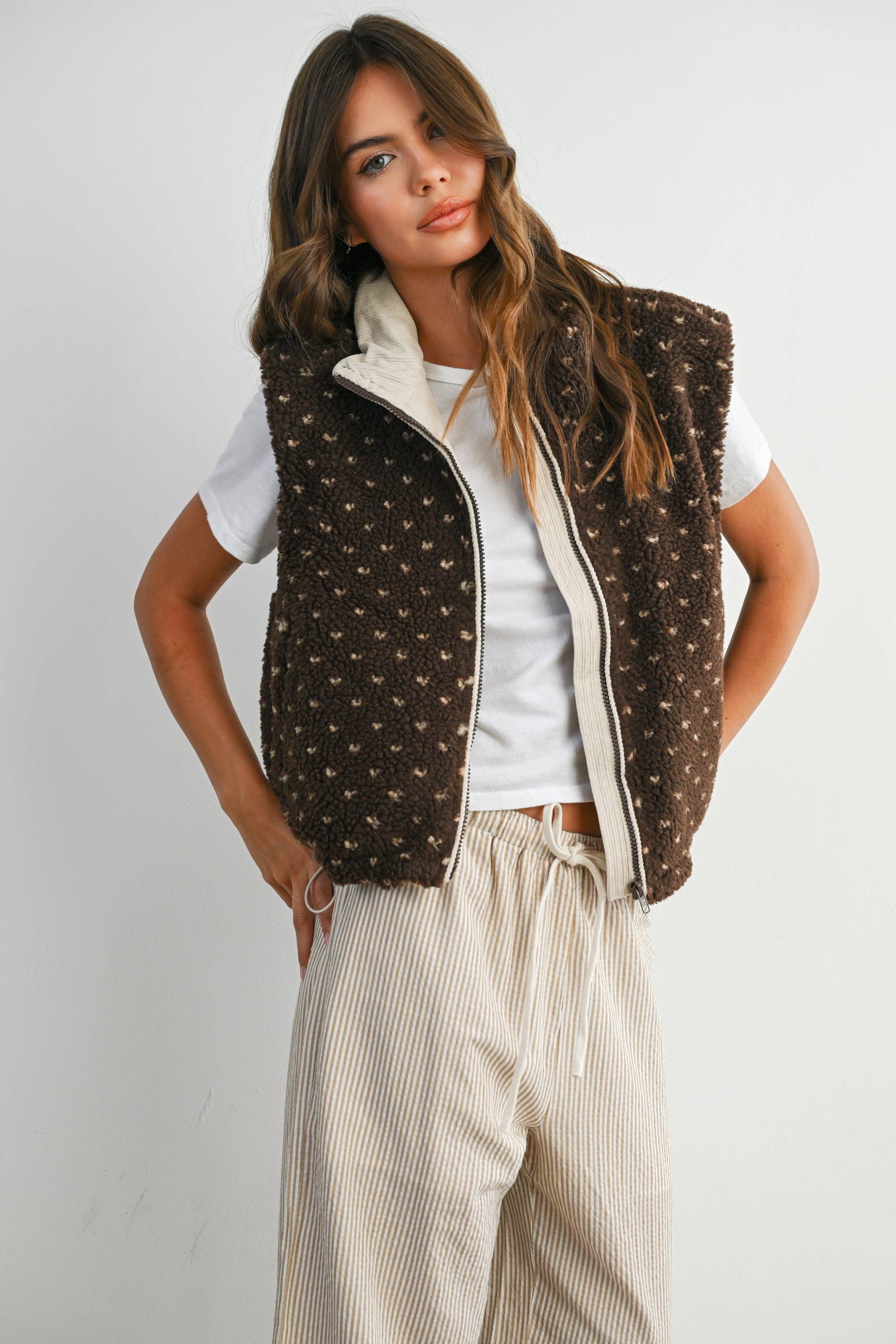 Byrd | Floral Fleece Sleeveless Vest
