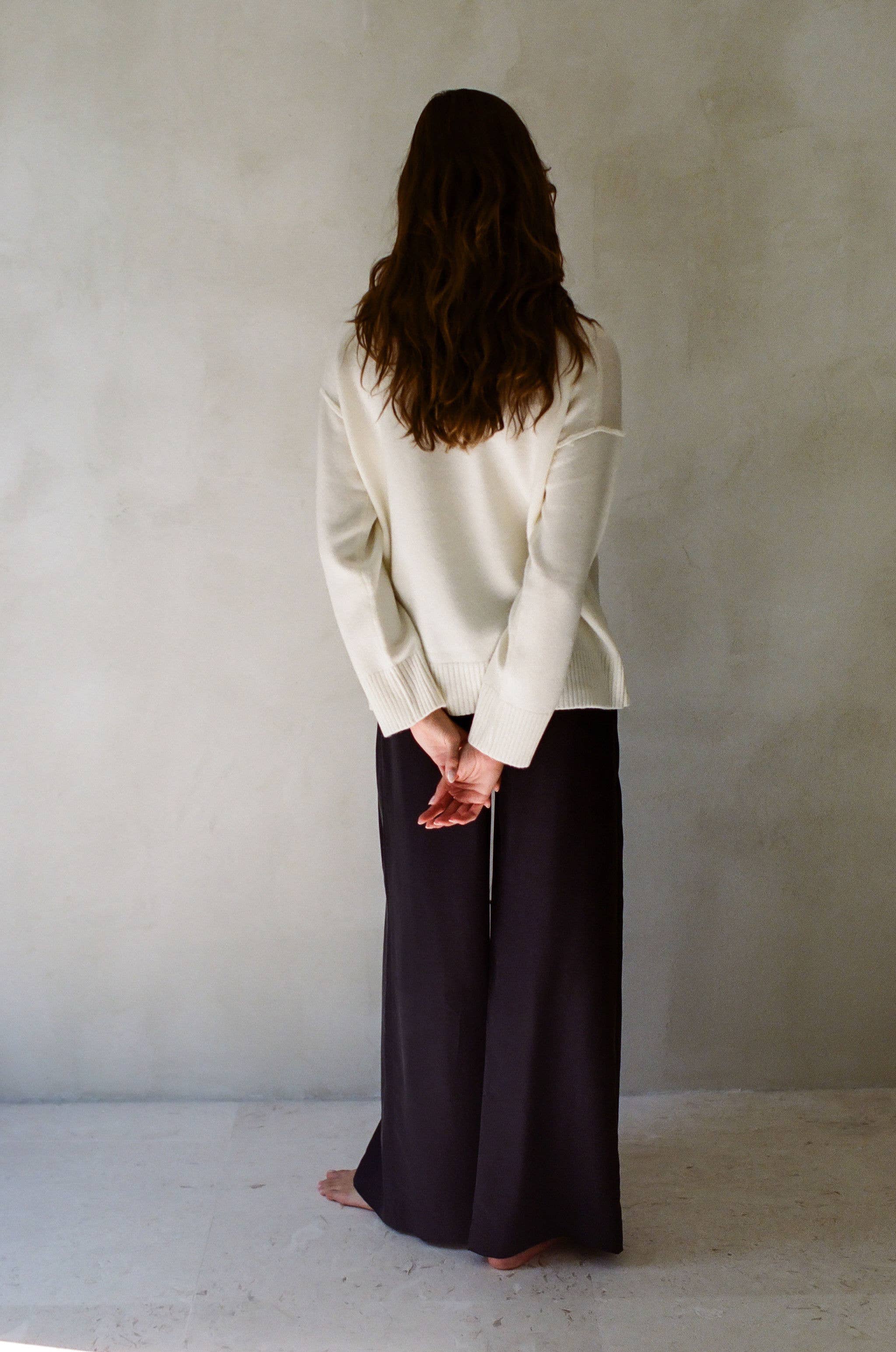 Charlotte Cashmere Wool Relaxed Turtleneck