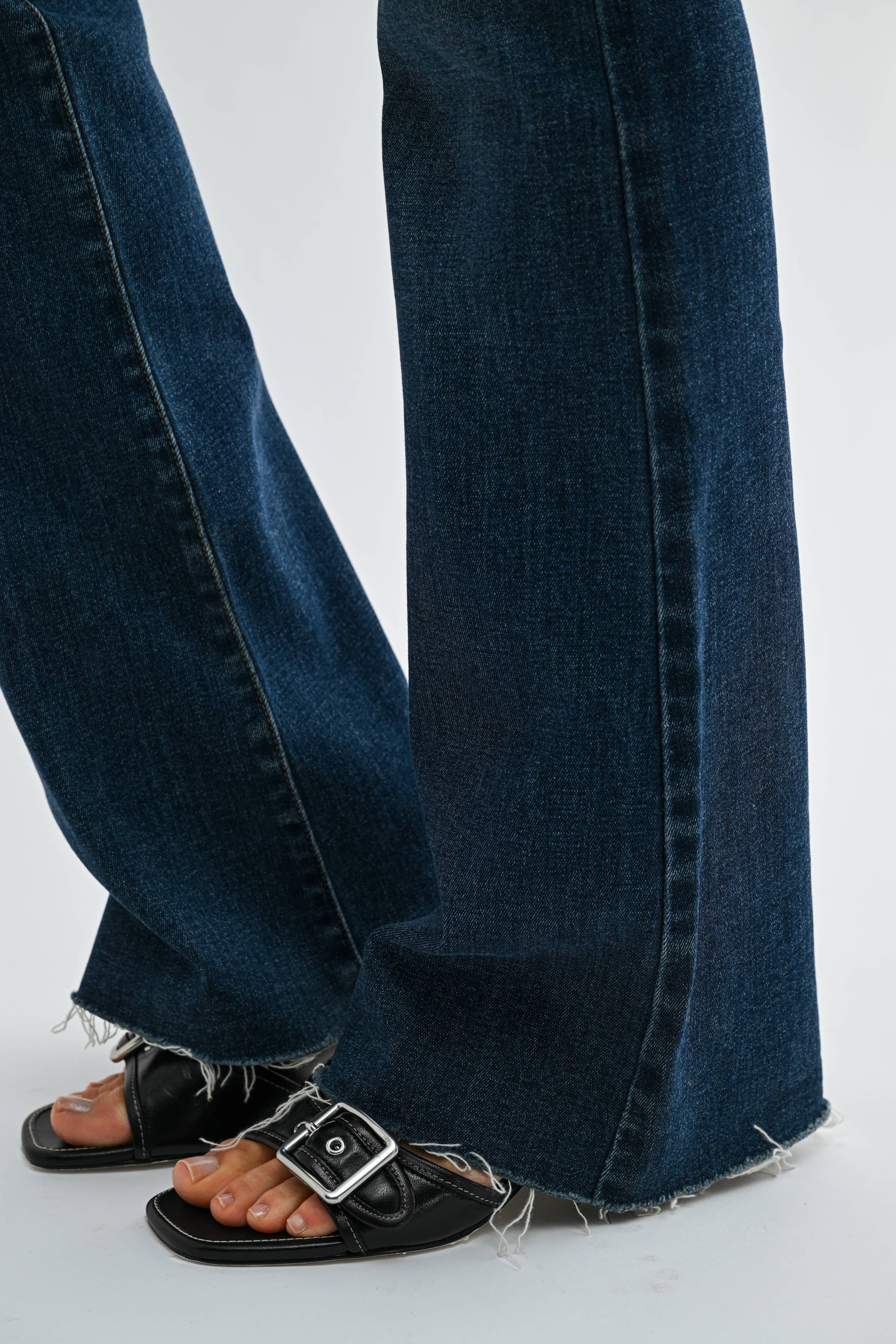 Alana | High Rise Scissor Cut Flare