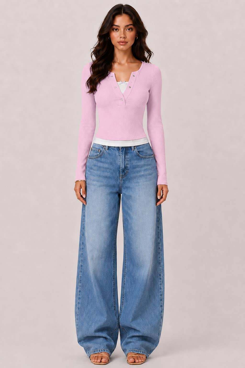 Riley | Layers with Bow Detail Long Sleeve Top