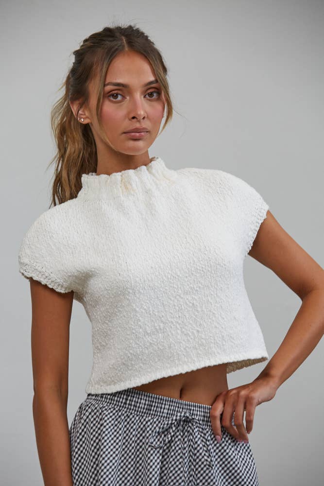 Bear | 100% Cotton Mock Neck Sweater