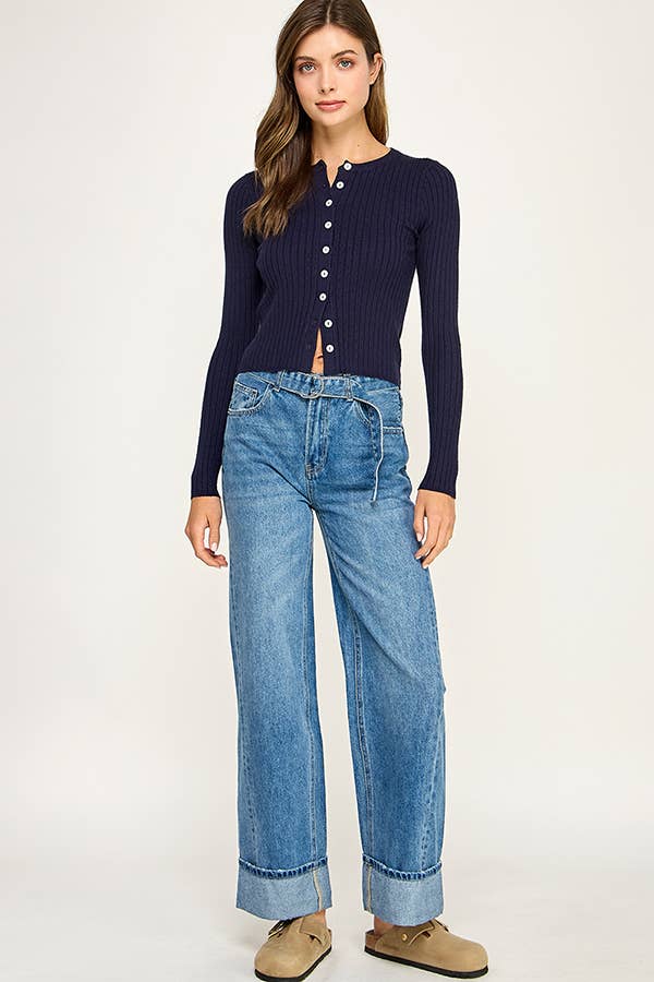 Avery | Button Front Knit