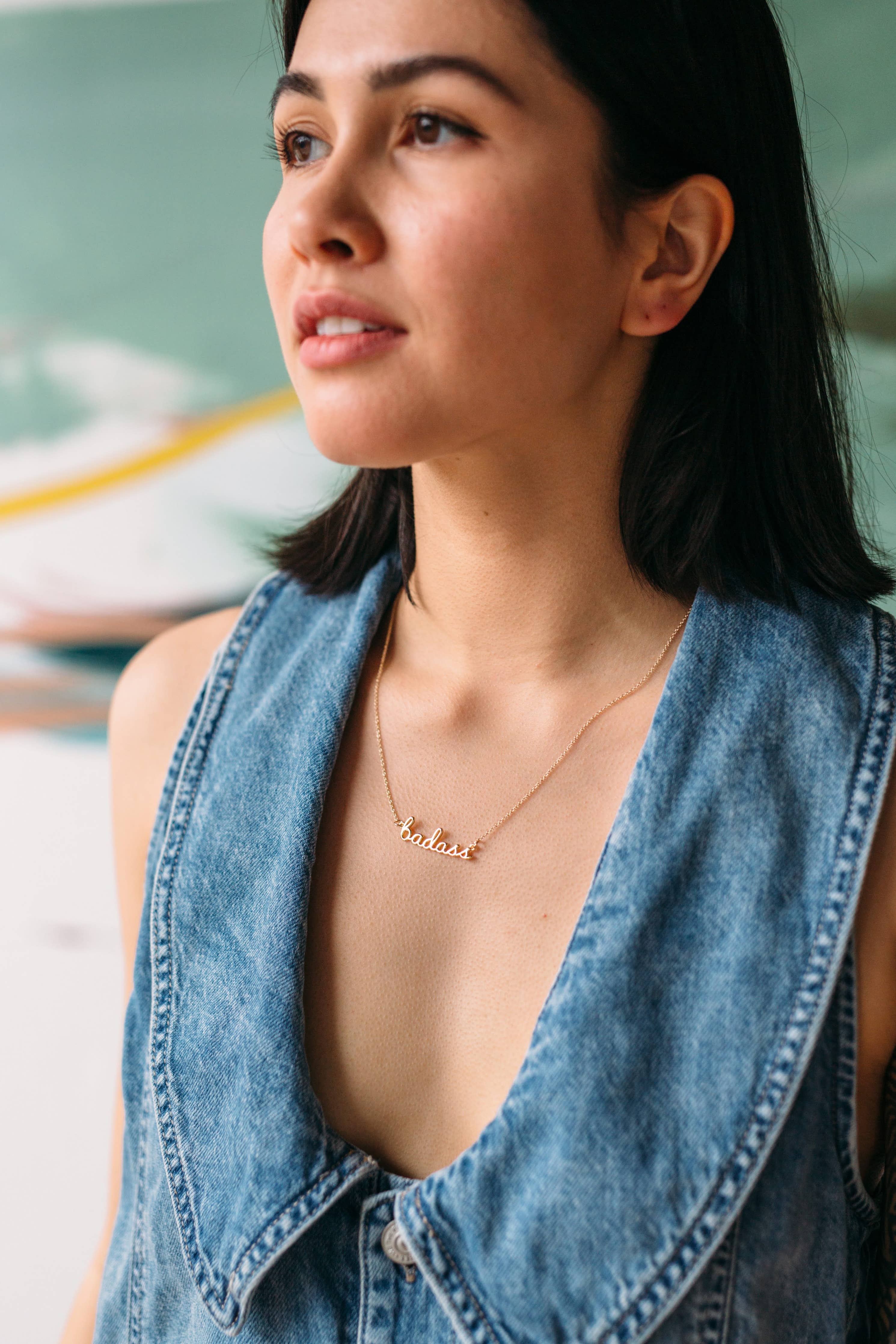 Badass Phrase Necklace