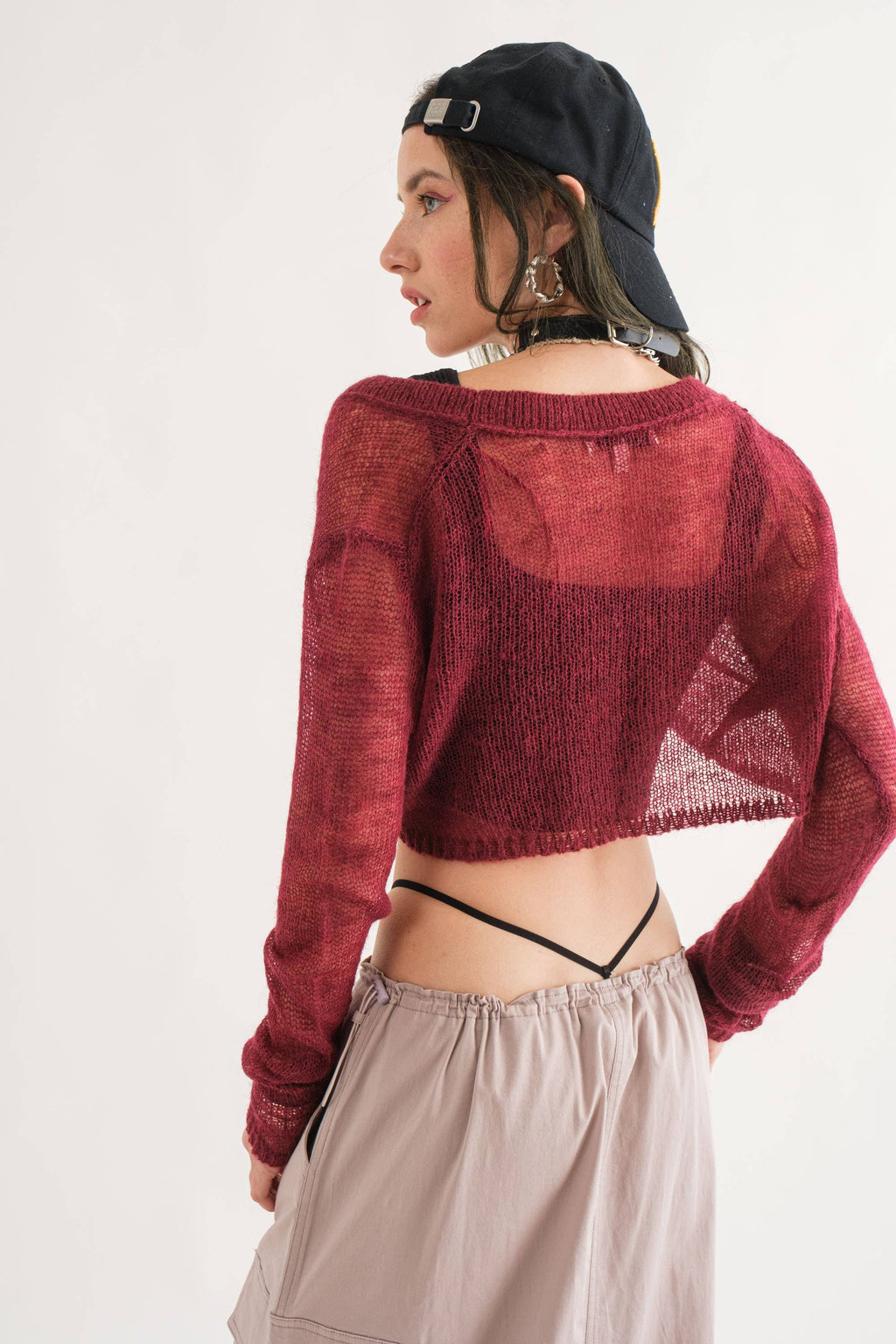 Red Wine | Super Light Weight Cardigan