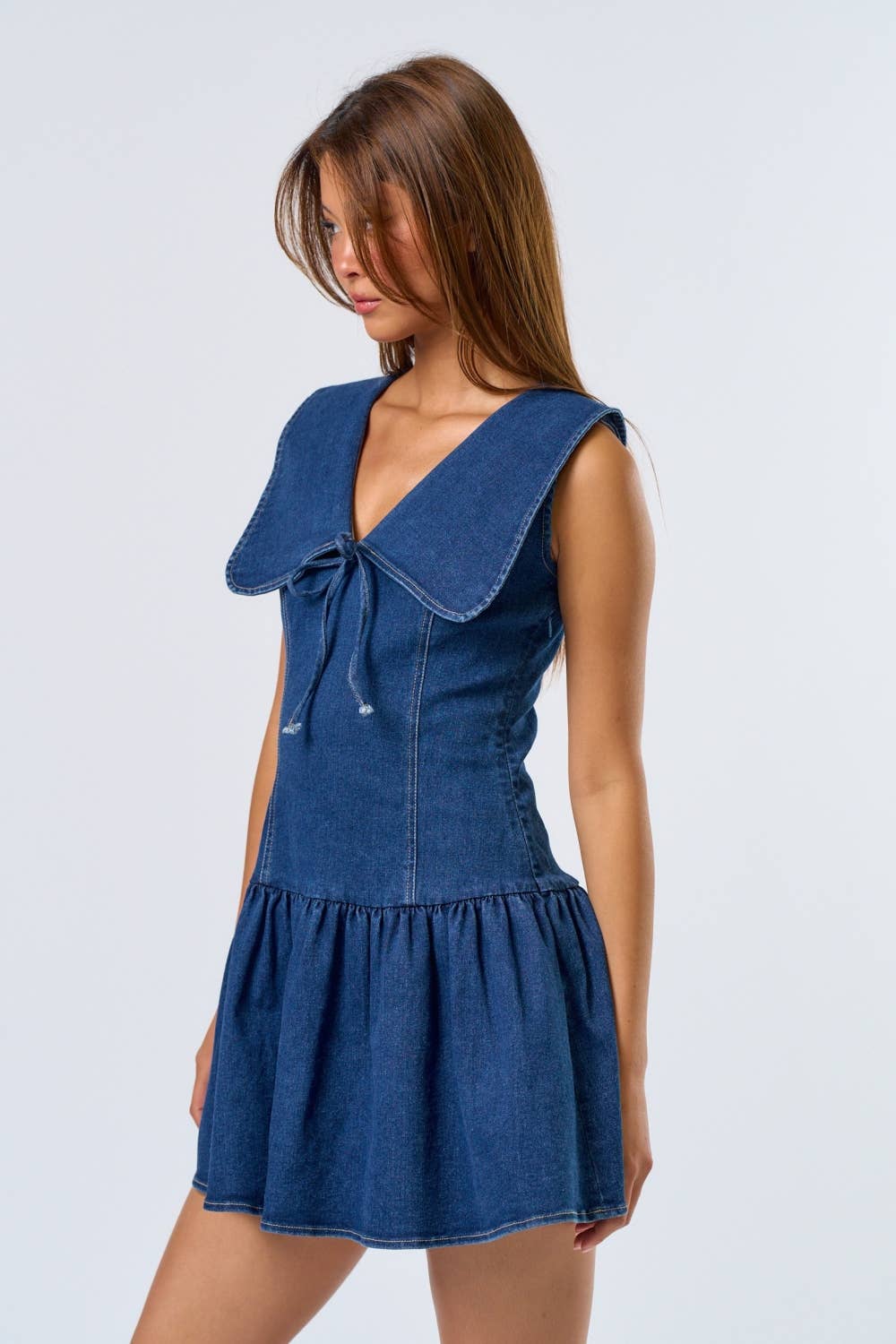 St. Clair | Denim Bib Mini Dress