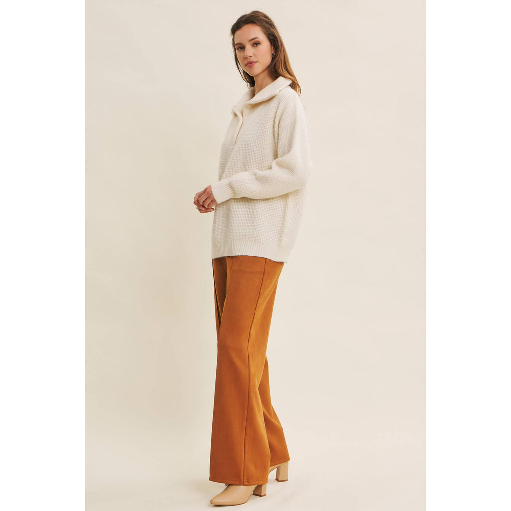 Gaia | Eco-Friendly Wool Waffle Knit Pullover