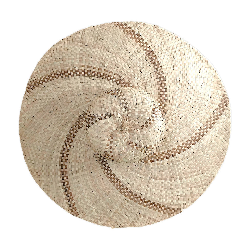 100% Organic Natural Palm Leaf Wide Brim Sun Hat