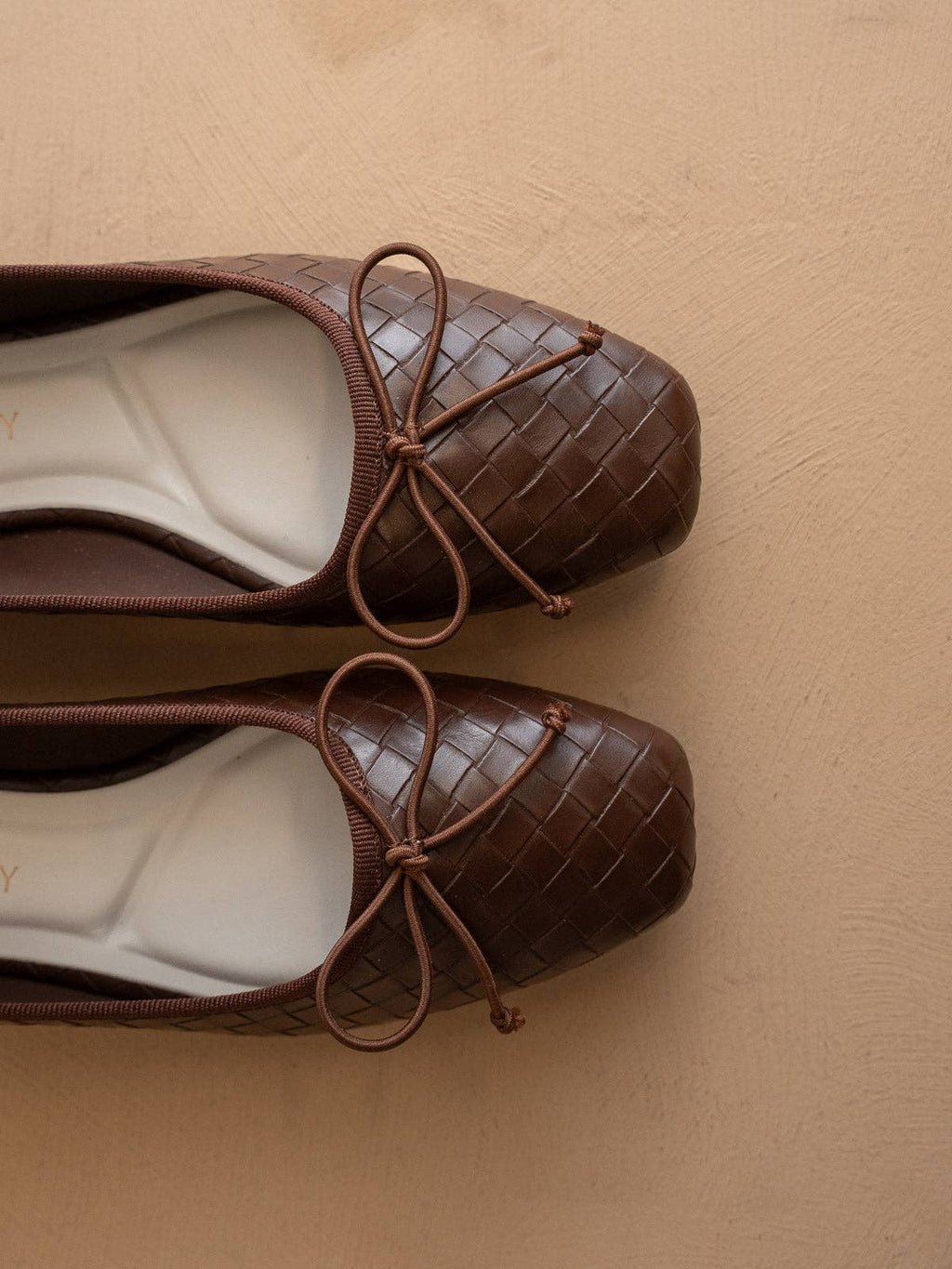 The Logan | Coffee Woven Ballet Flat