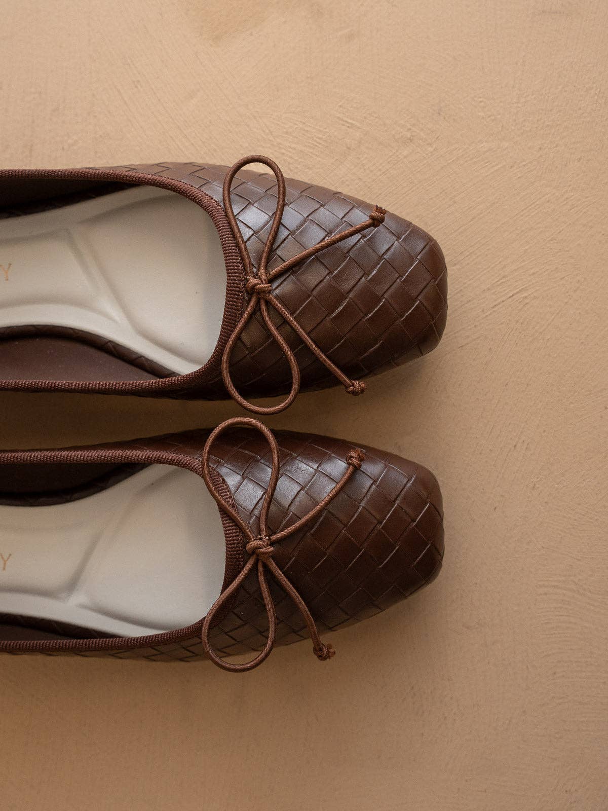 The Logan | Coffee Woven Ballet Flat