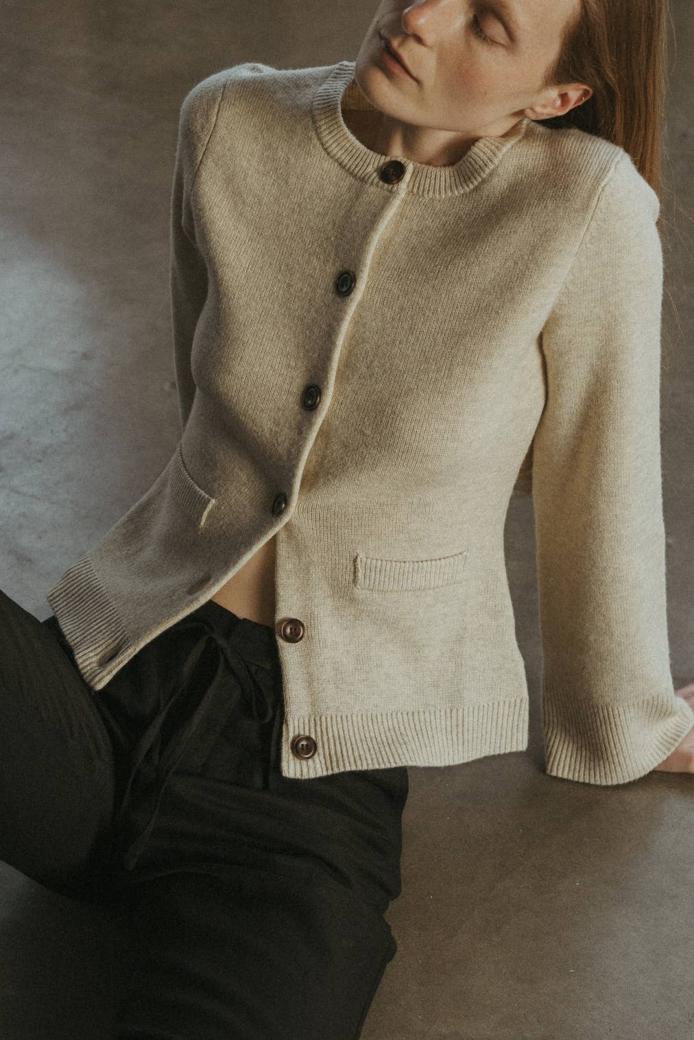 The Tyler Cardigan | Bell Sleeve Buttoned Cardigan