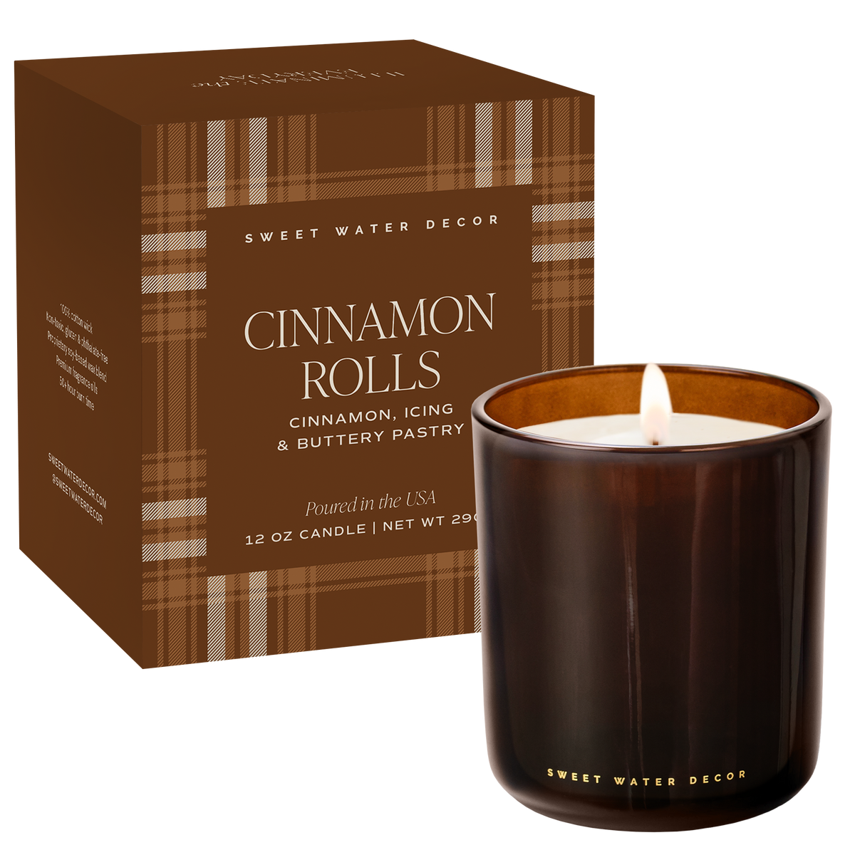 Cinnamon Roll | 12 oz Boxed Soy Candle
