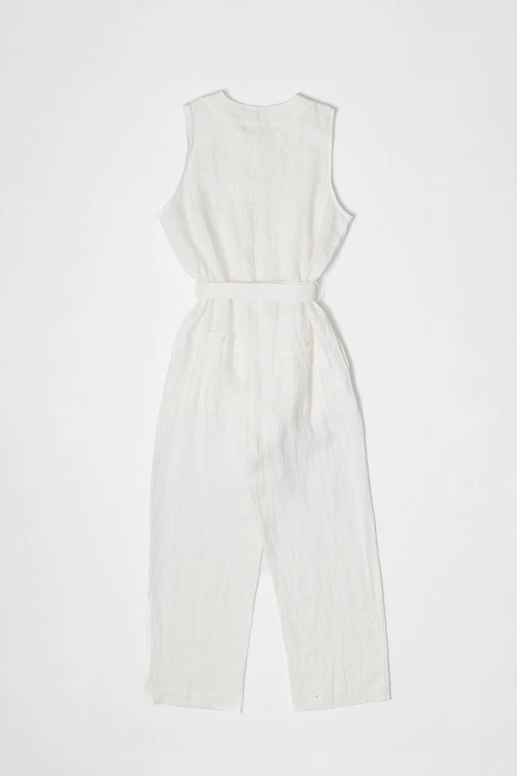 The Teagan Jumpsuit | Relaxed Linen Jumpsuit with Waist Belt