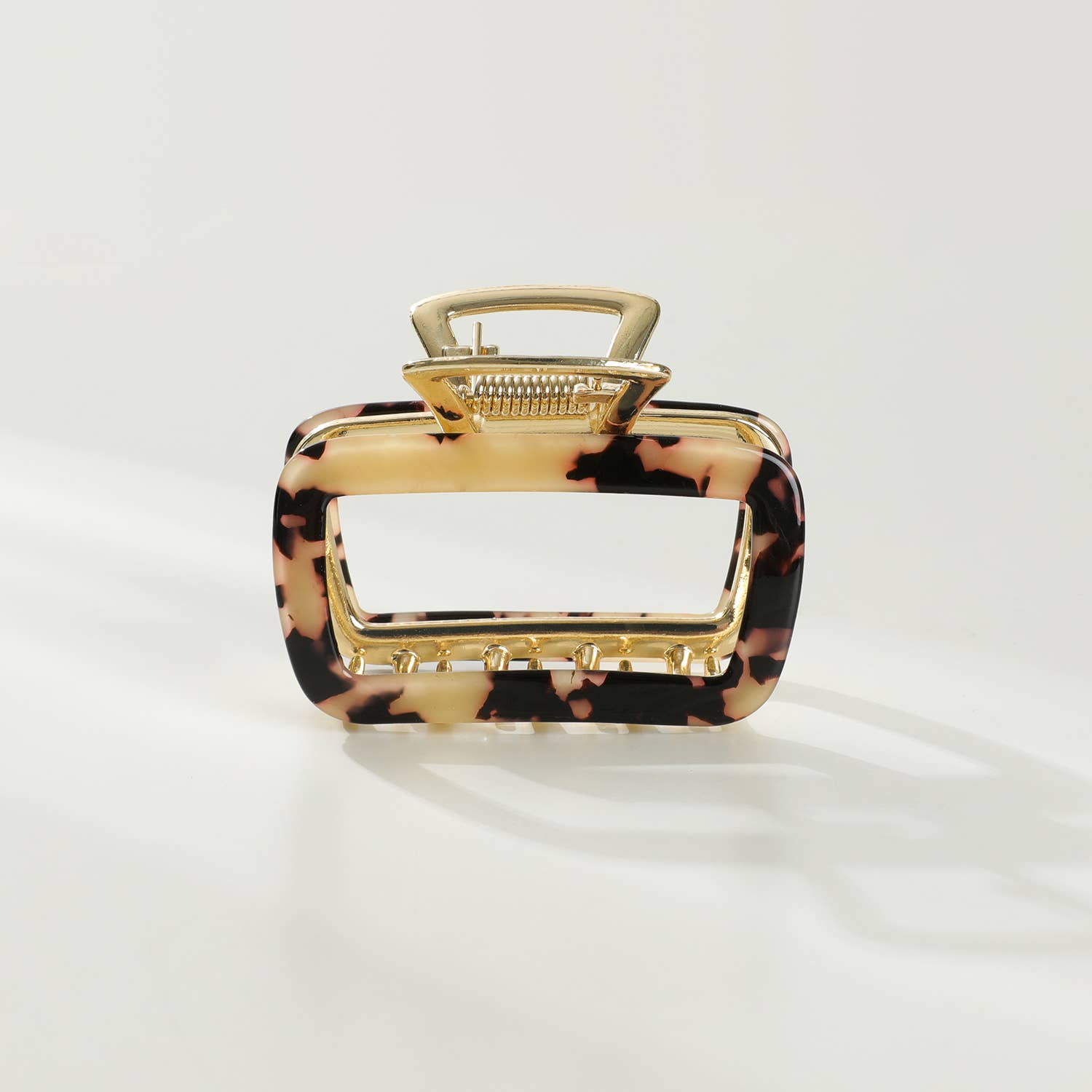 Harlow | Medium Hollow Rectangle Metal Claw Clip