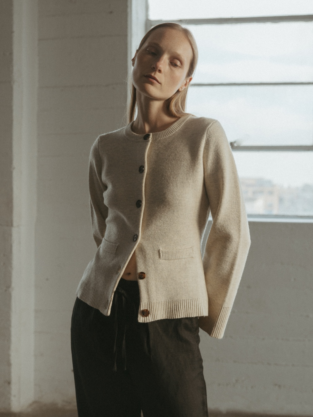 The Tyler Cardigan | Bell Sleeve Buttoned Cardigan